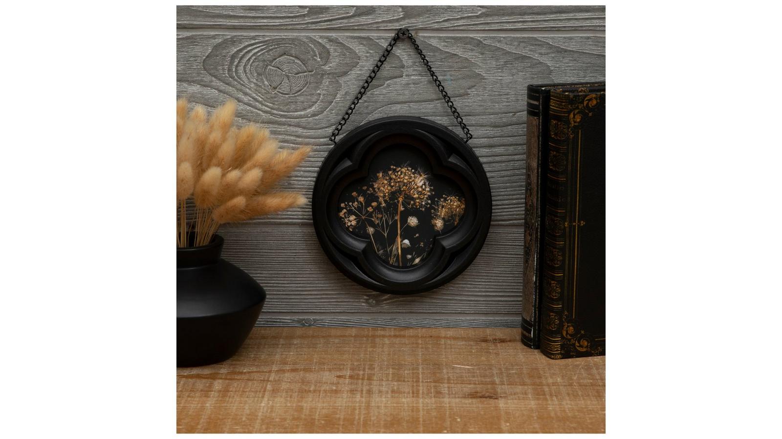 Black Frame Dandelion Wood Wall Decor | Hobby Lobby | 2556918