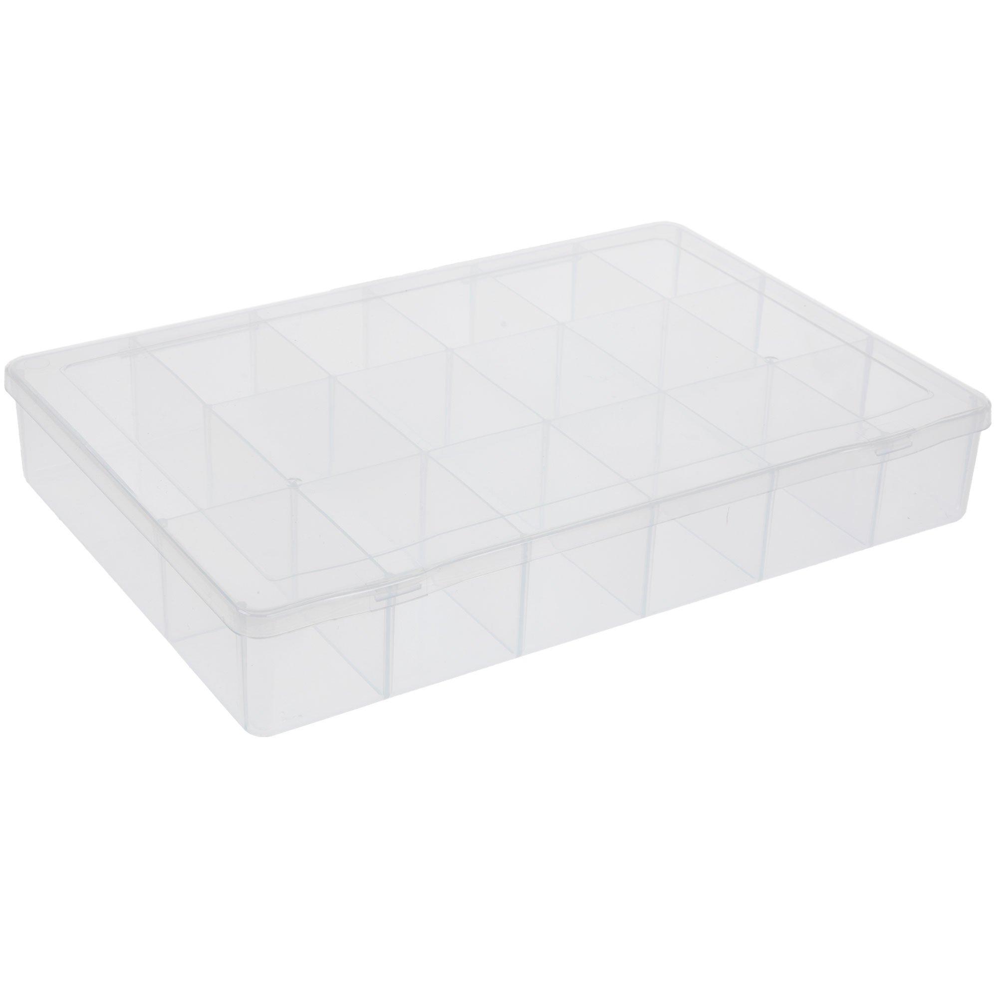 Art & Craft Storage Box with Handle, Plastic Sewing Organizer with 2 Trays,  PACK - Kroger