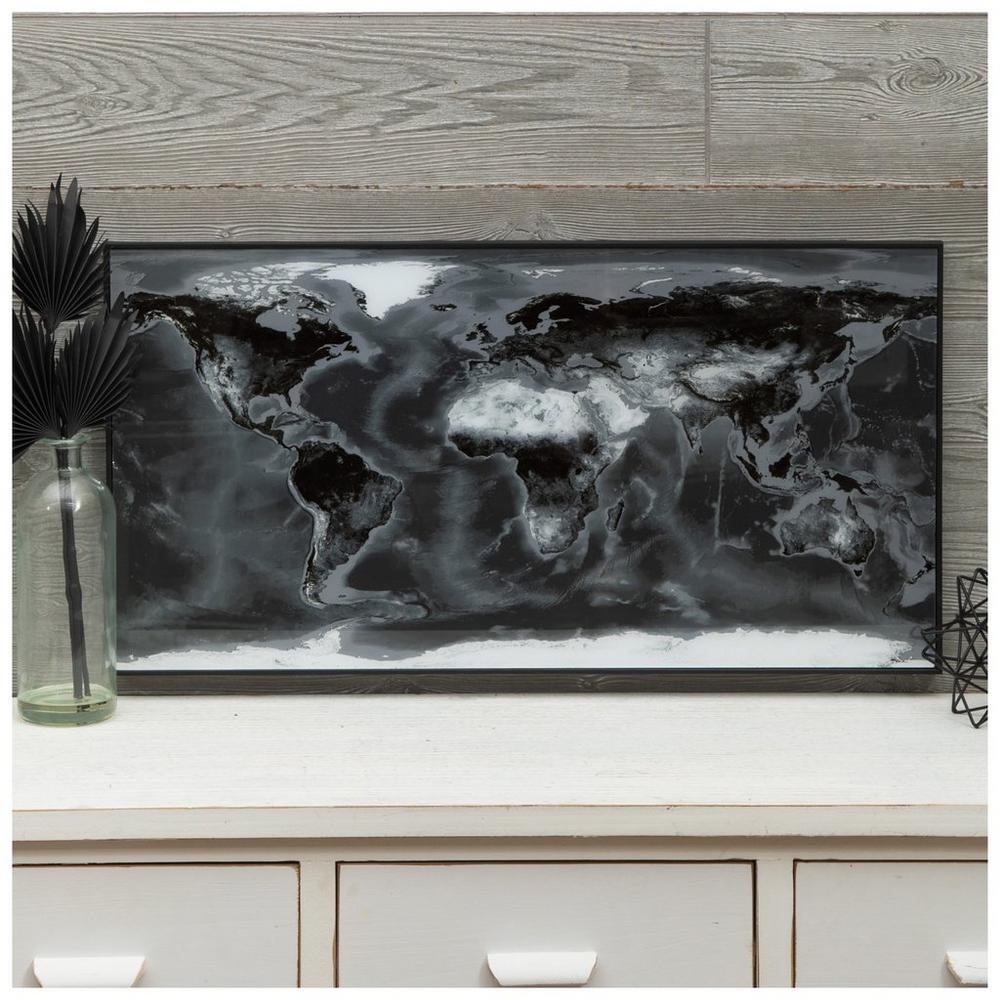 Black & White World Map Wood Wall Decor | Hobby Lobby | 2558872