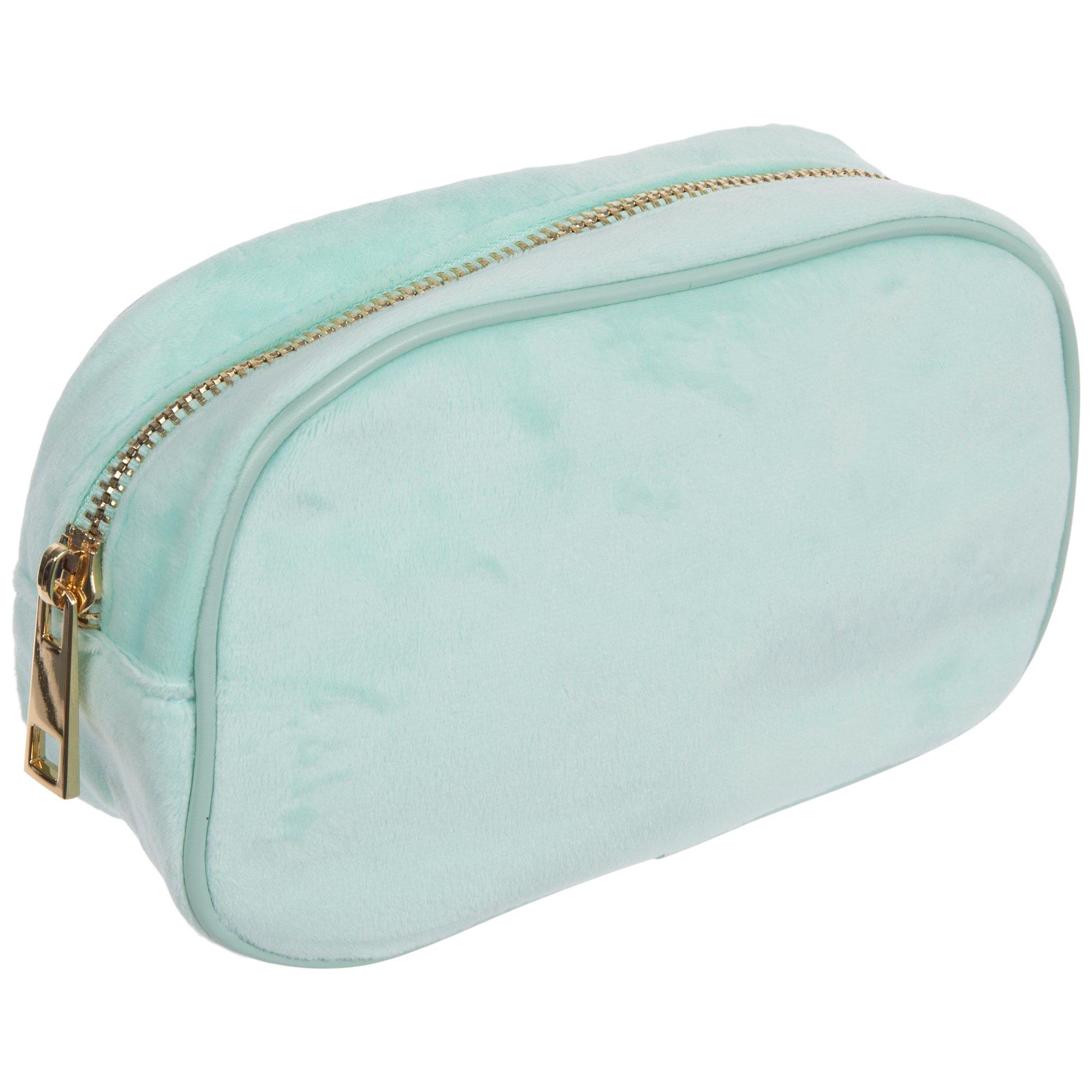Light Aqua Faux Suede Zipper Pouch | Hobby Lobby | 2560589