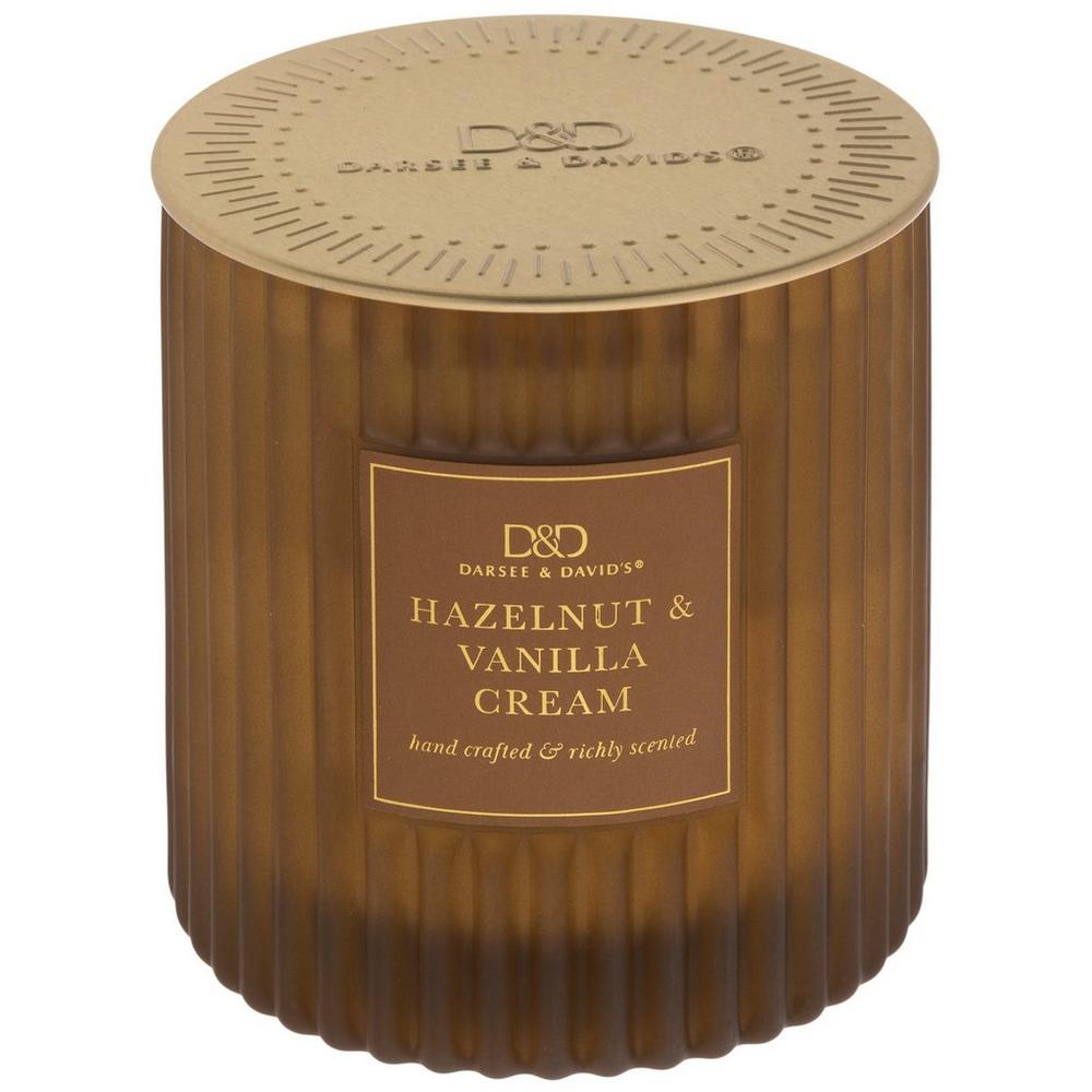 Hazelnut & Vanilla Cream Ribbed Jar Candle | Hobby Lobby | 2561637