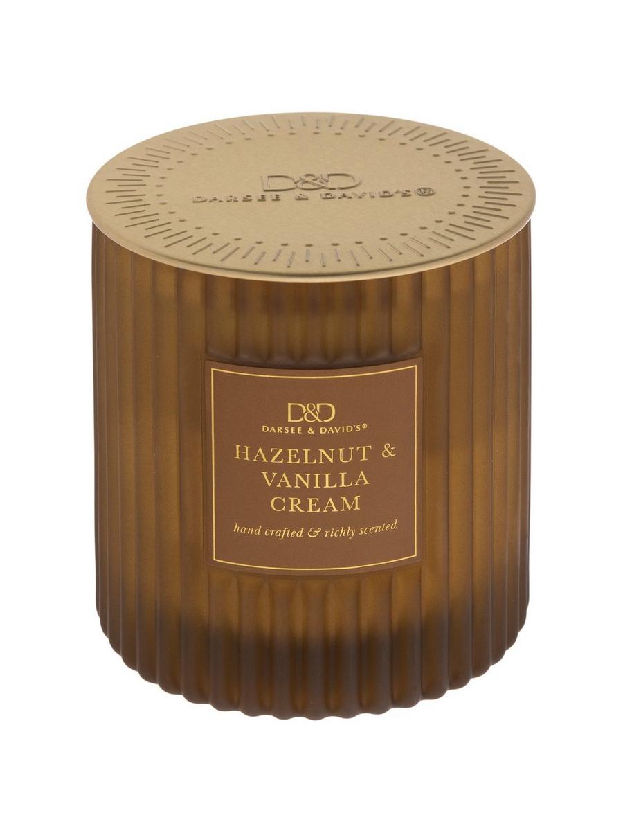 Hazelnut & Vanilla Cream Ribbed Jar Candle | Hobby Lobby | 2561637