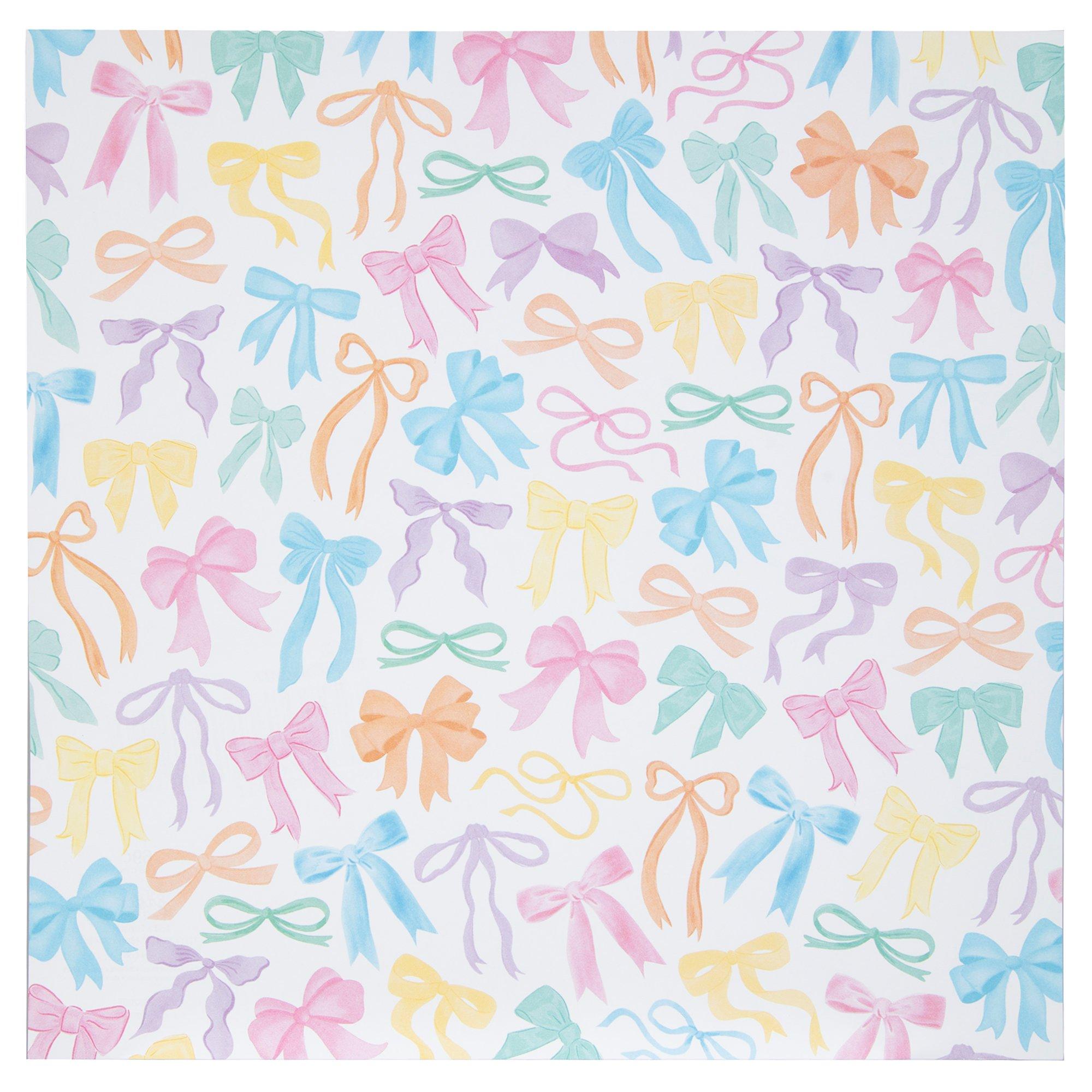 Bows Scrapbook Paper - 12" x 12"