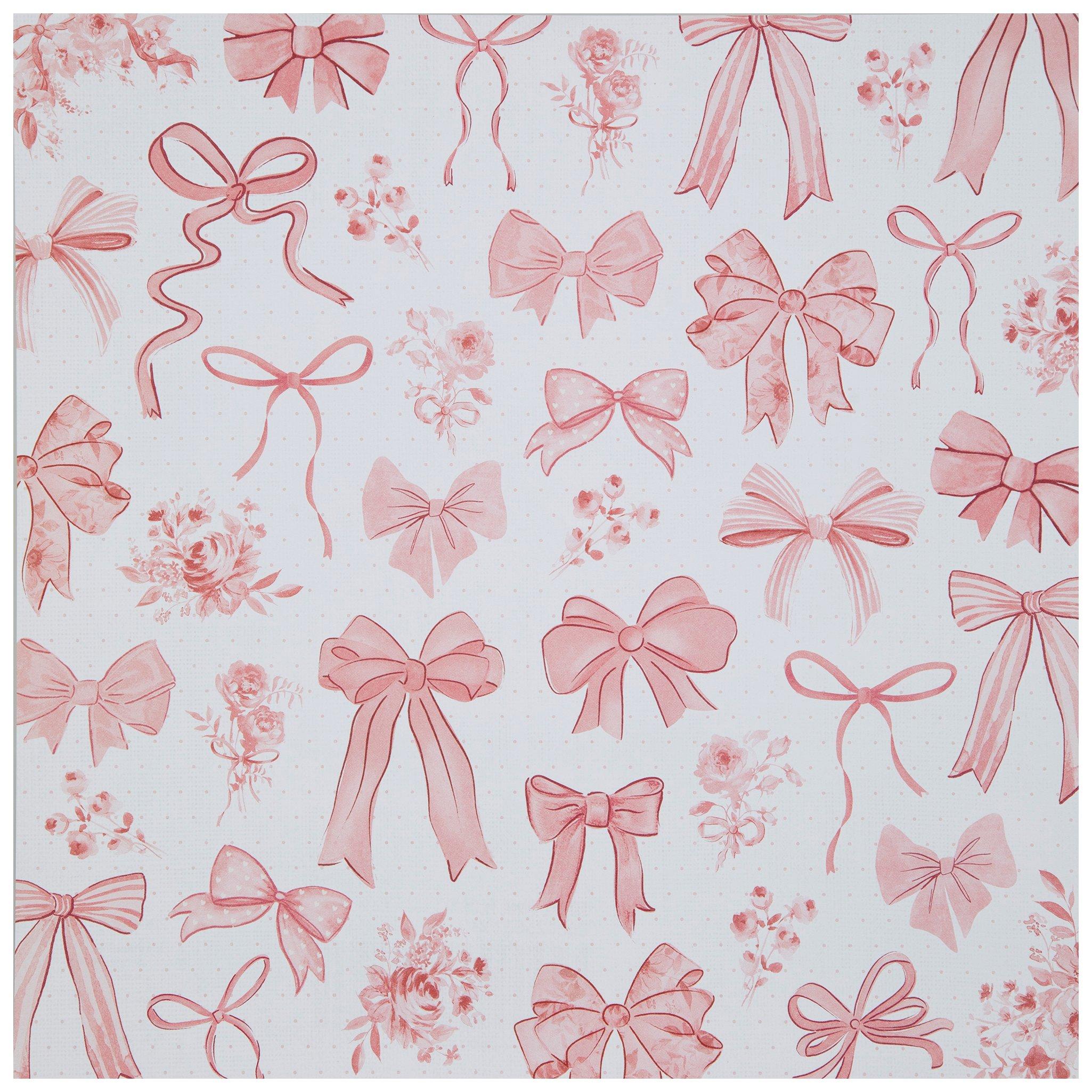 Bows Scrapbook Paper - 12" x 12"