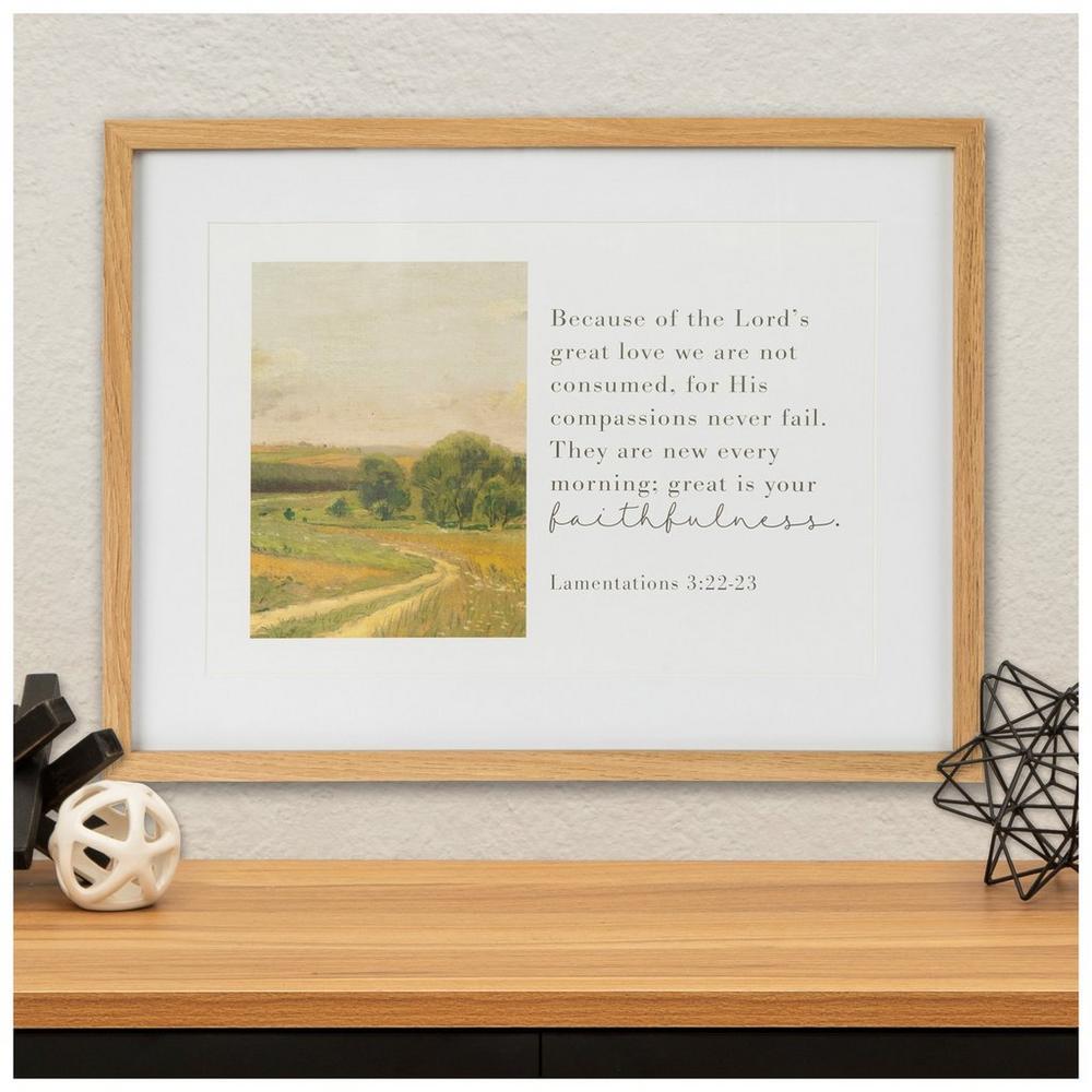 Lamentations 3:22-23 Framed Wall Decor