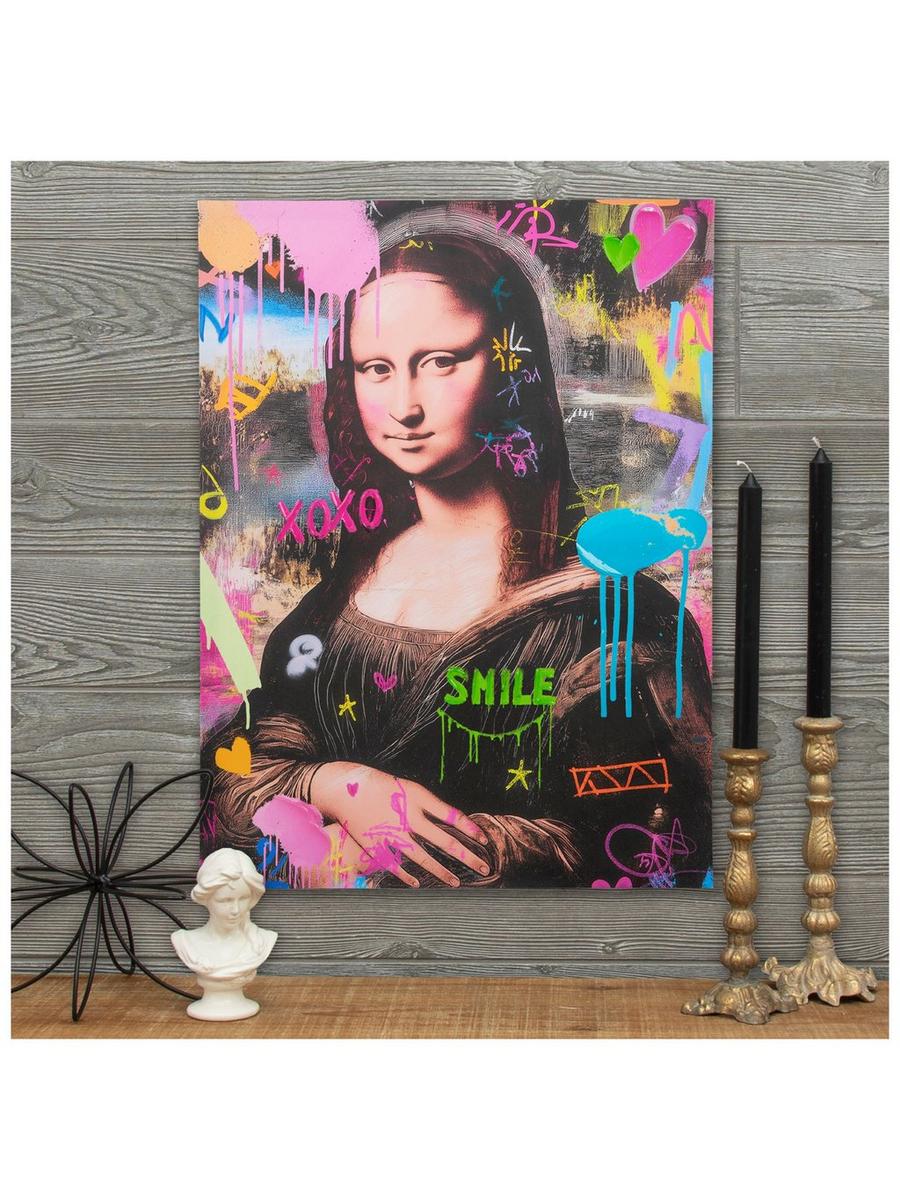 Mona Lisa Graffiti Canvas Wall Decor | Hobby Lobby | 2564136