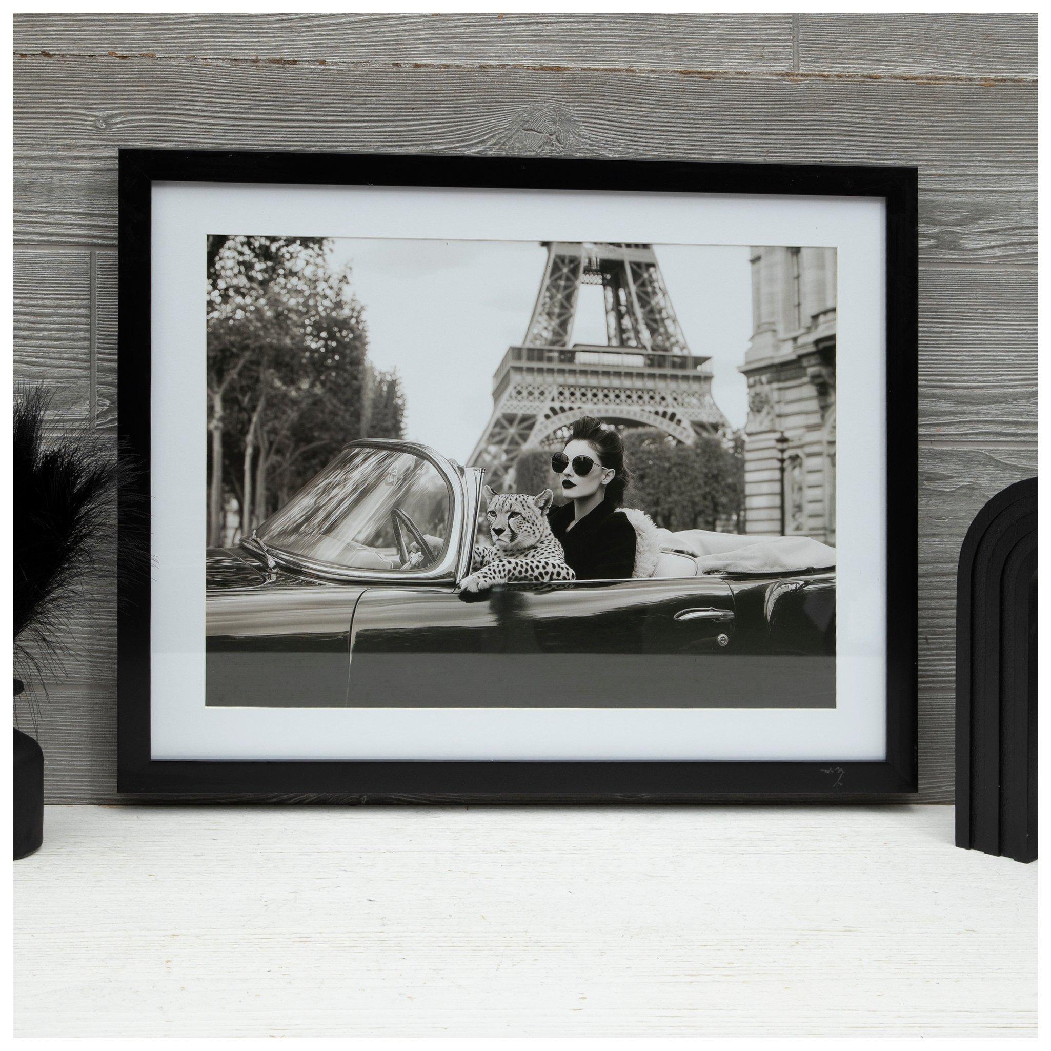 Cheetah In Paris Framed Wall Decor | Hobby Lobby | 2564300