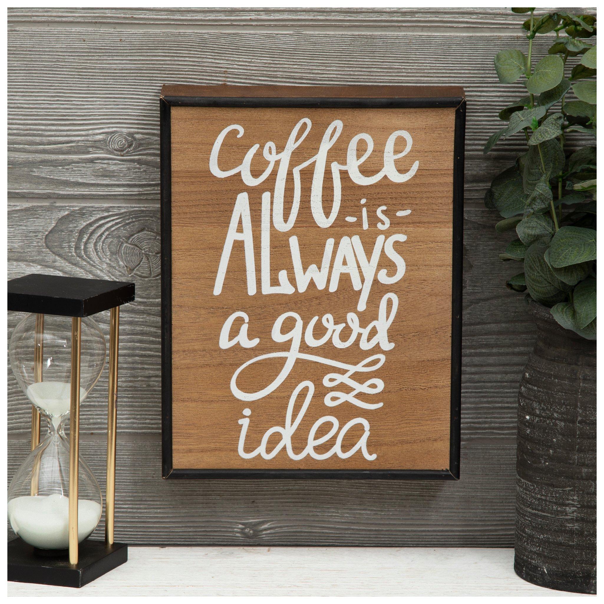 Poster Life Happens, Coffee Helps - Stampa Motivazionale