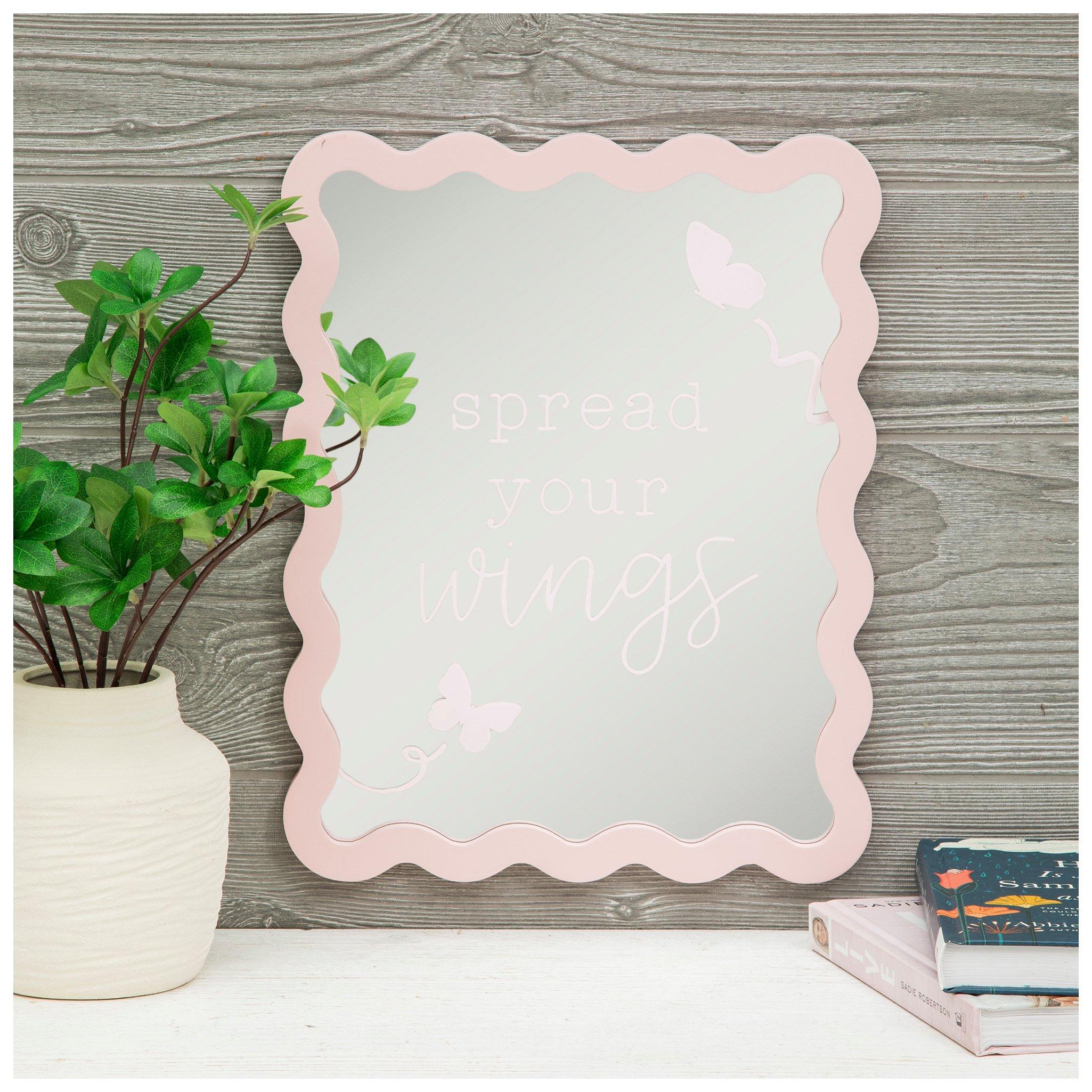 Spread Your Wings Wavy Wall Mirror