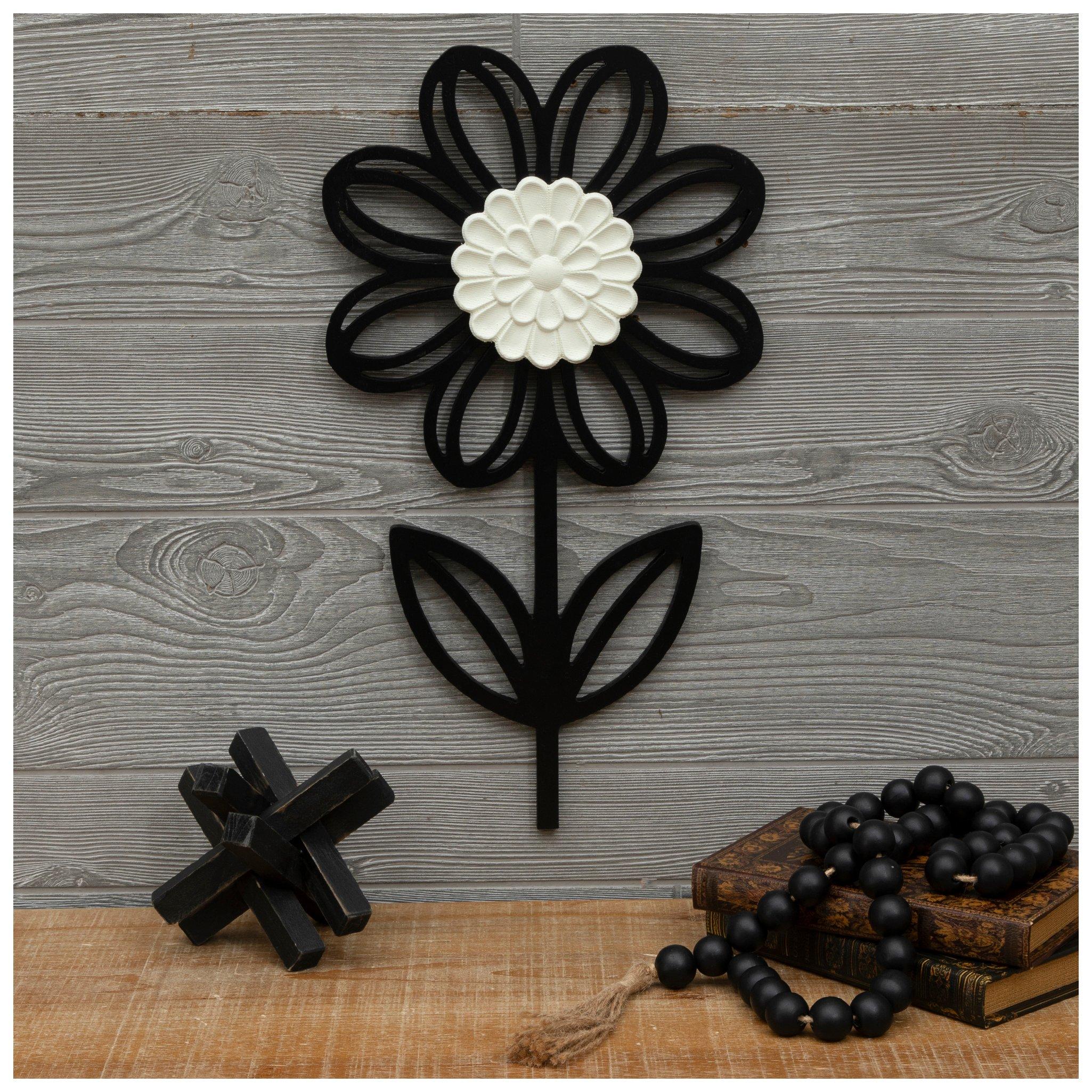 ◇JILLSTUART◇ [LILY] Black logo decorated cowhide half wall Flower Wall Decal. Japanese Asian Flower Vinyl Wall Decal