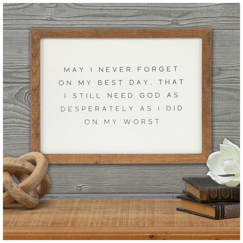 I Still Need God Wood Wall Decor