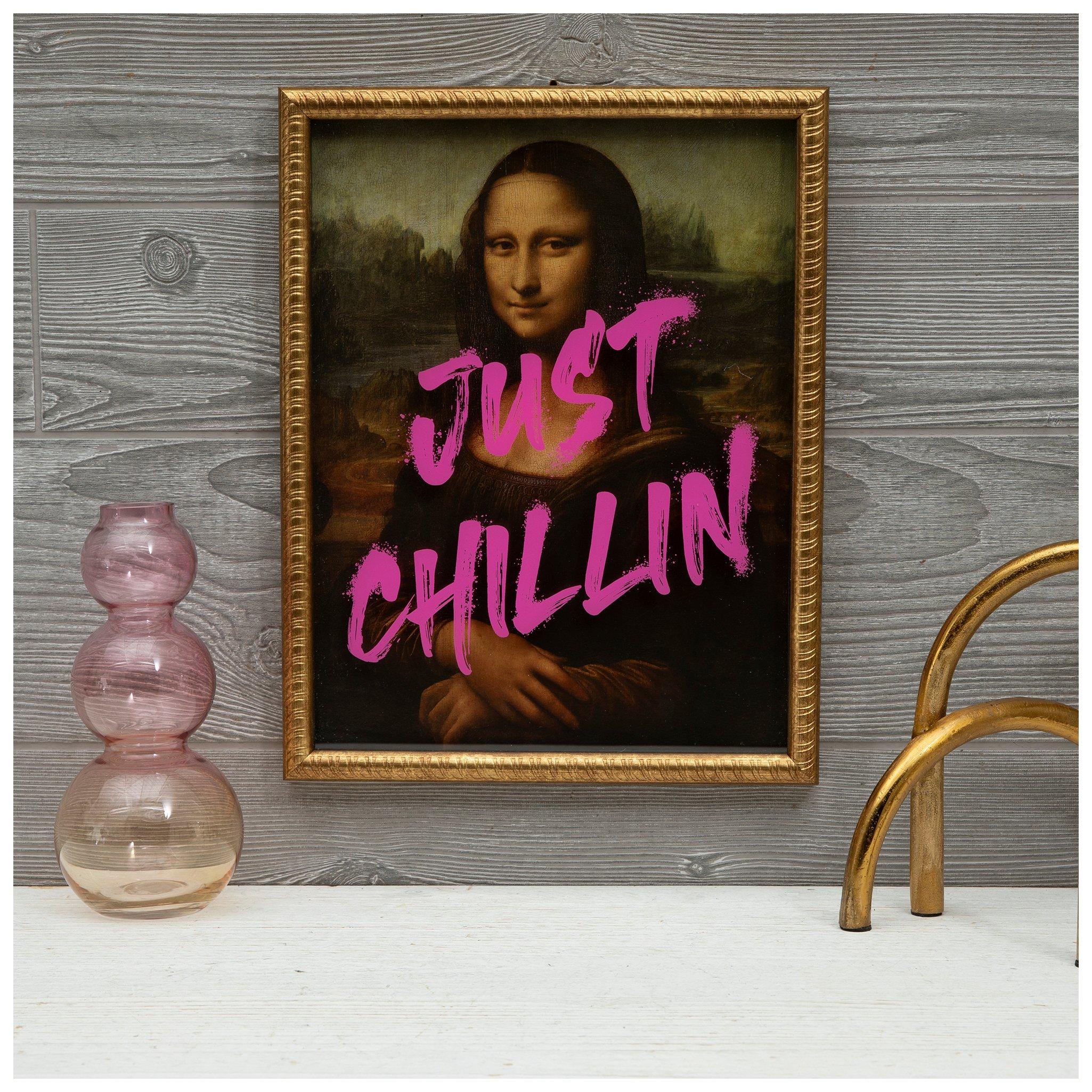 Mona Lisa Just Chillin Framed Wall Decor | Hobby Lobby | 2565935