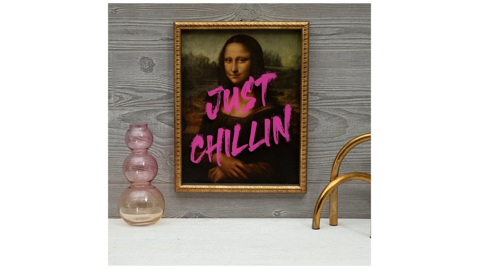 Mona Lisa Just Chillin Framed Wall Decor | Hobby Lobby | 2565935