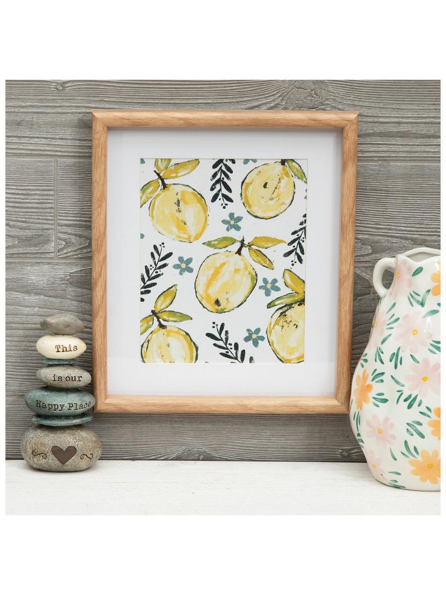 lemon yellow　4枚セットのお値段ディズニーファインアート Sketched Lemons Framed Wall Decor | Hobby Lobby | 2566198