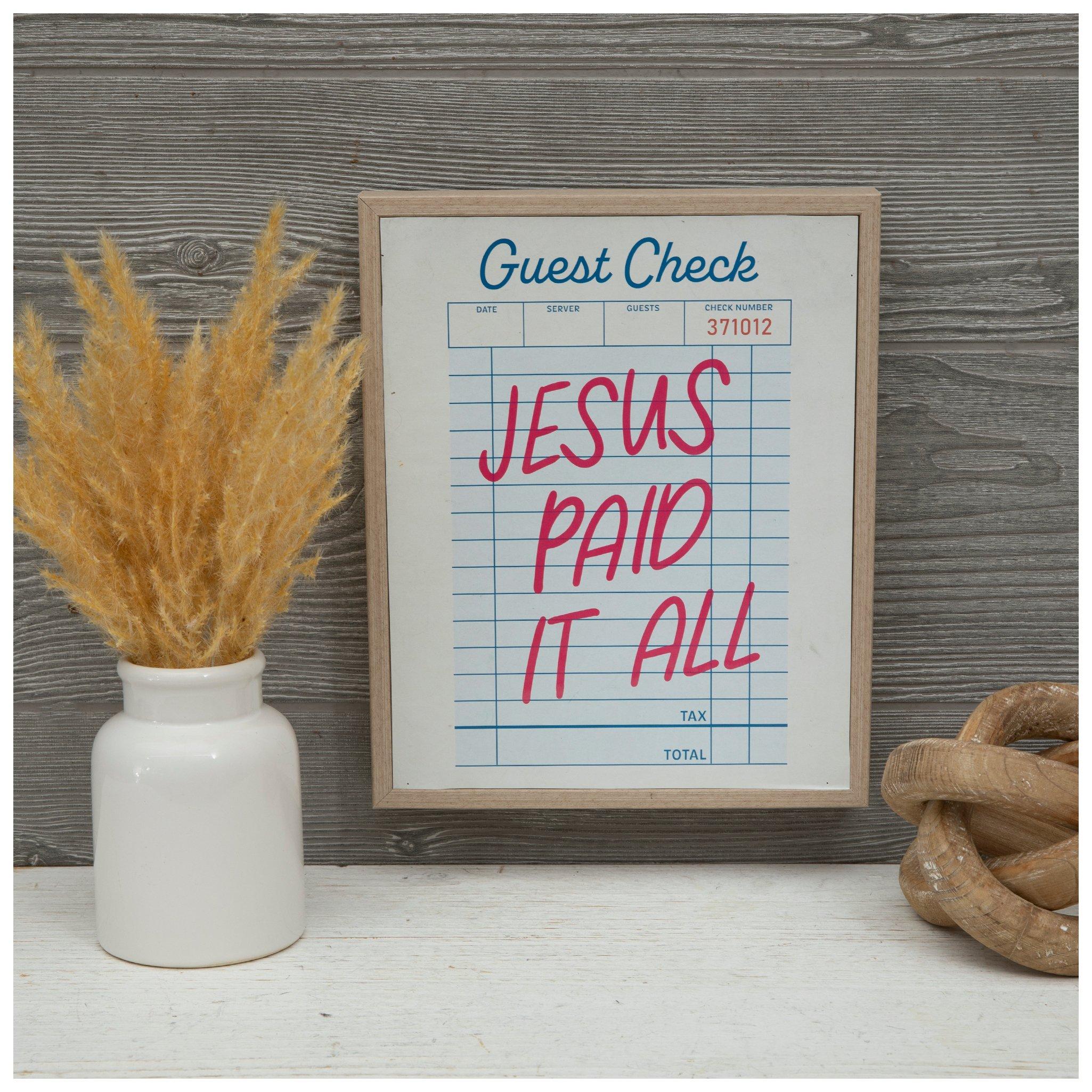 Jesus Paid It All Wood Wall Decor | Hobby Lobby | 2566271