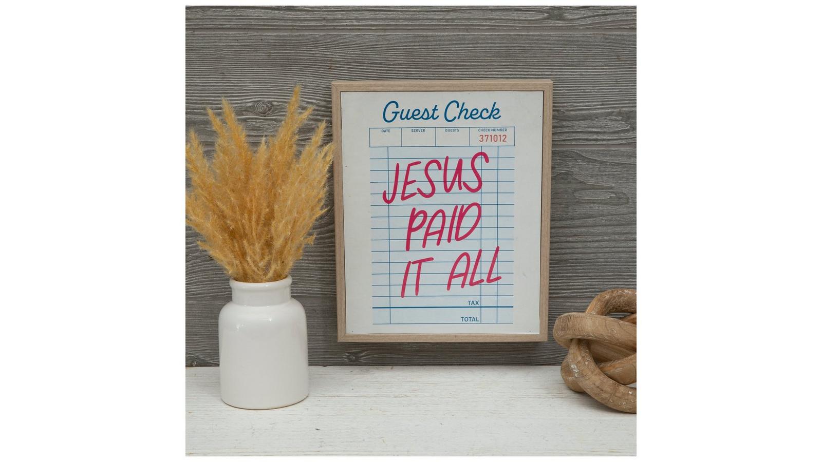 Jesus Paid It All Wood Wall Decor | Hobby Lobby | 2566271