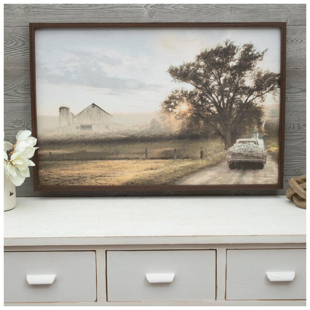 Sunrise Over The Farm Wood Wall Decor