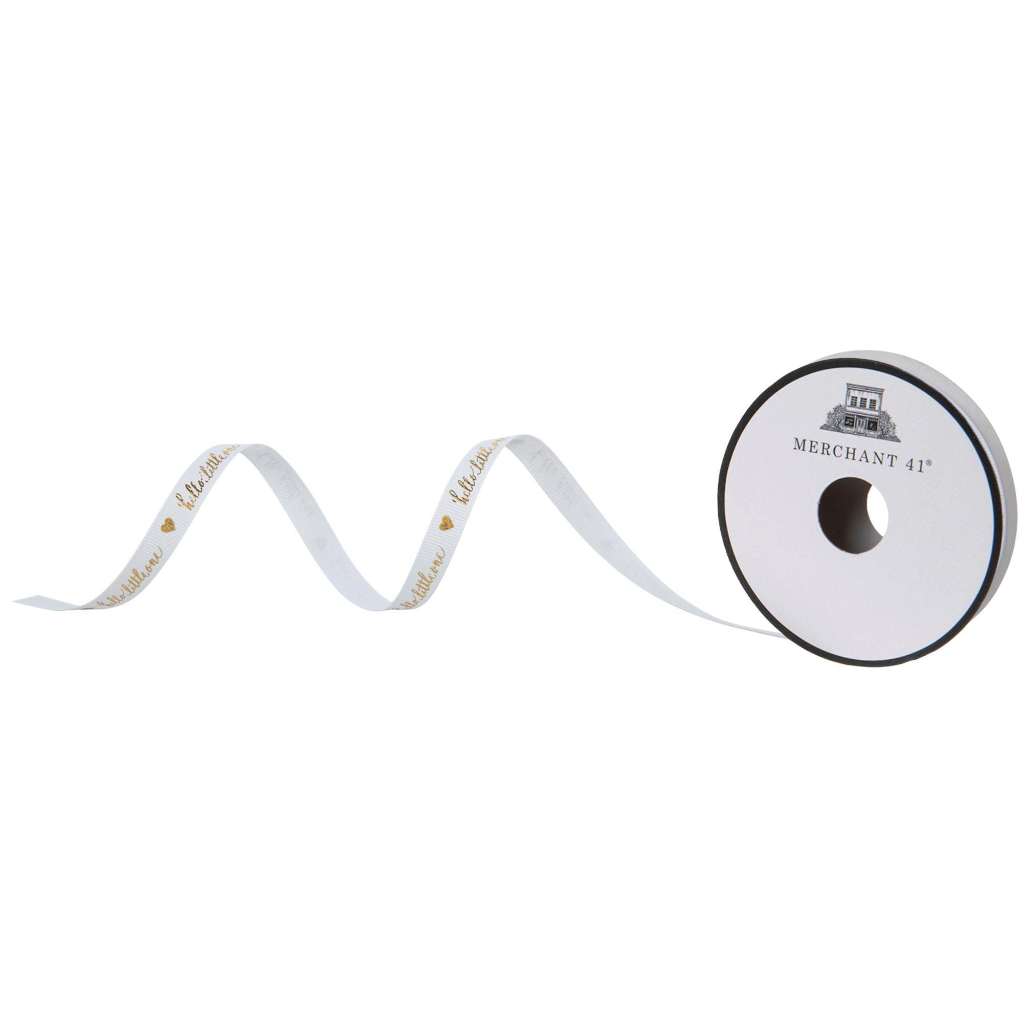 Hello Little One Grosgrain Ribbon - 3/8