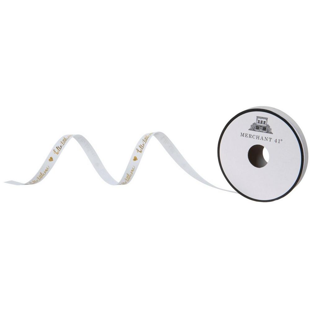 Hello Little One Grosgrain Ribbon - 3/8