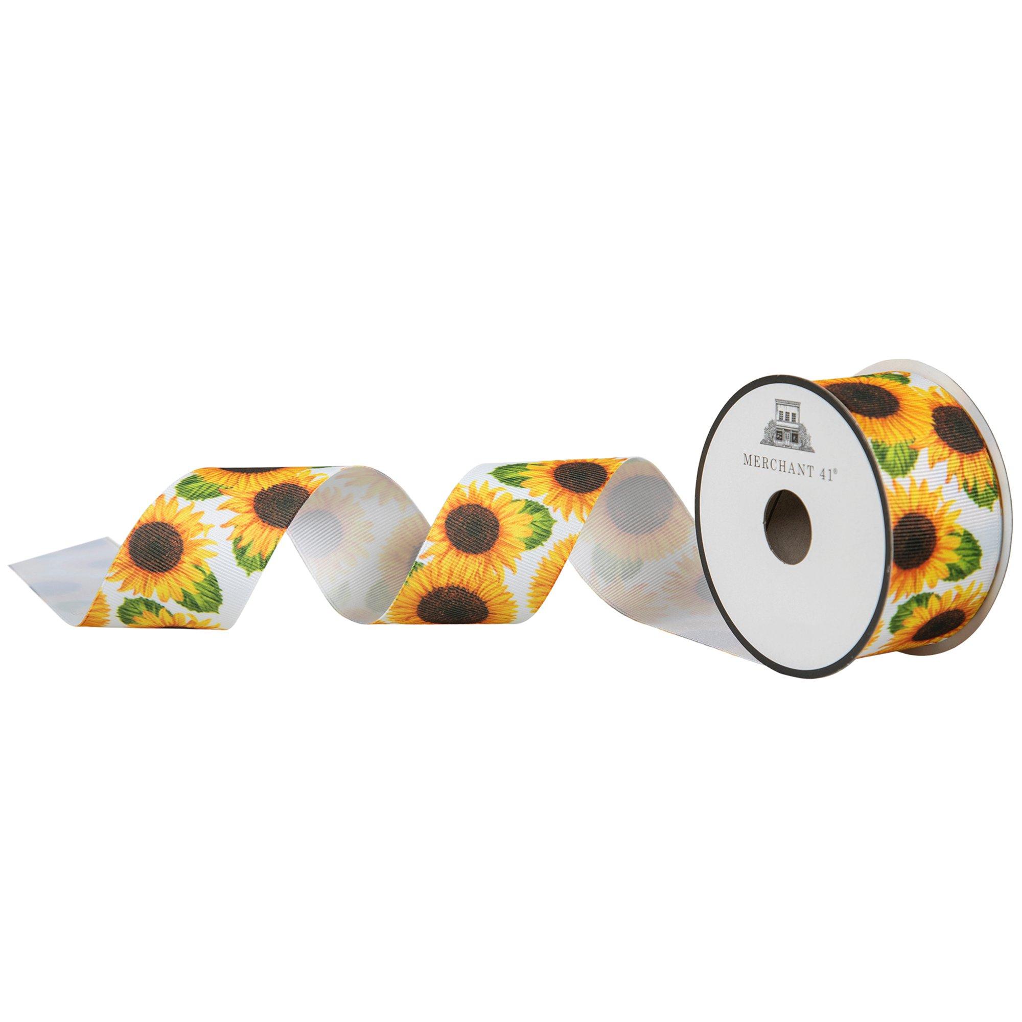 Sunflower Grosgrain Ribbon - 7/8