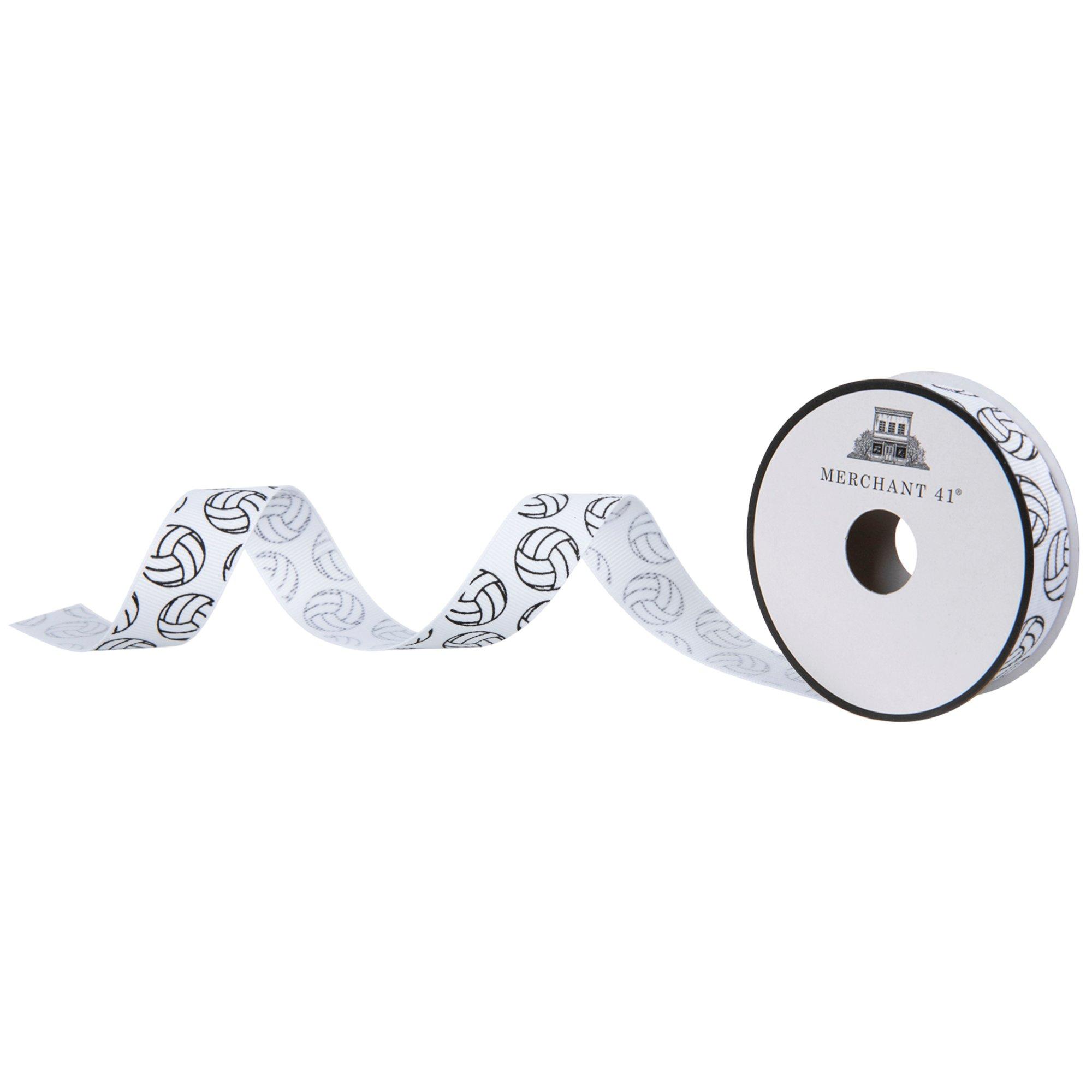 Volleyball Grosgrain Ribbon - 7/8
