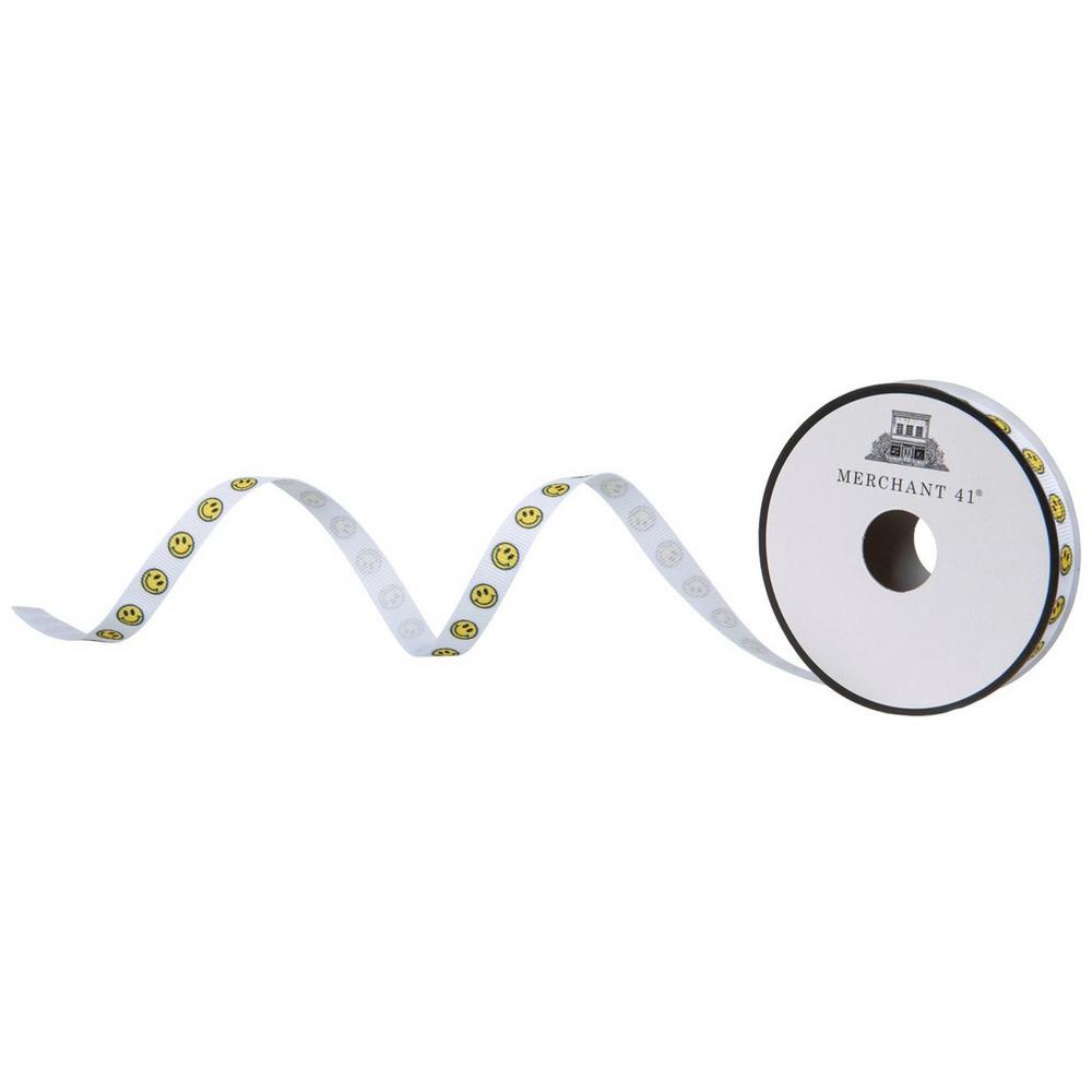Smiley Face Ribbon - 3/8