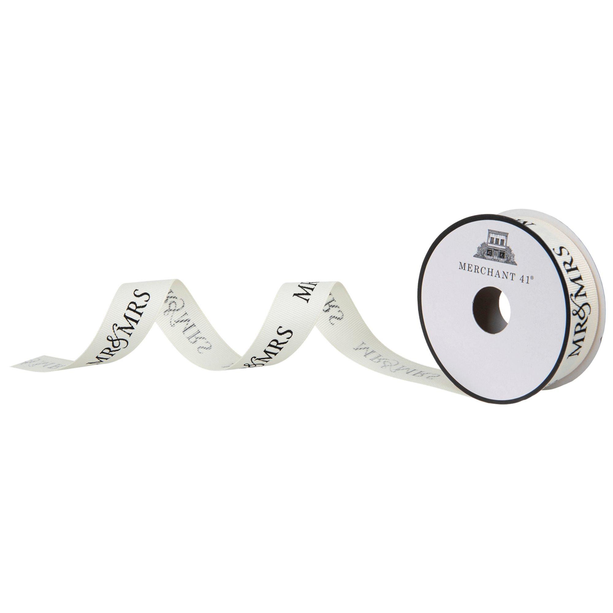 Mr. & Mrs. Grosgrain Ribbon - 7/8