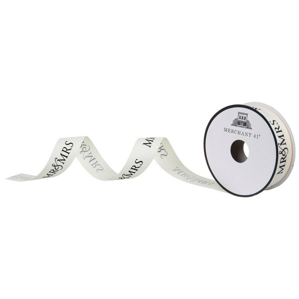 Mr. & Mrs. Grosgrain Ribbon - 7/8