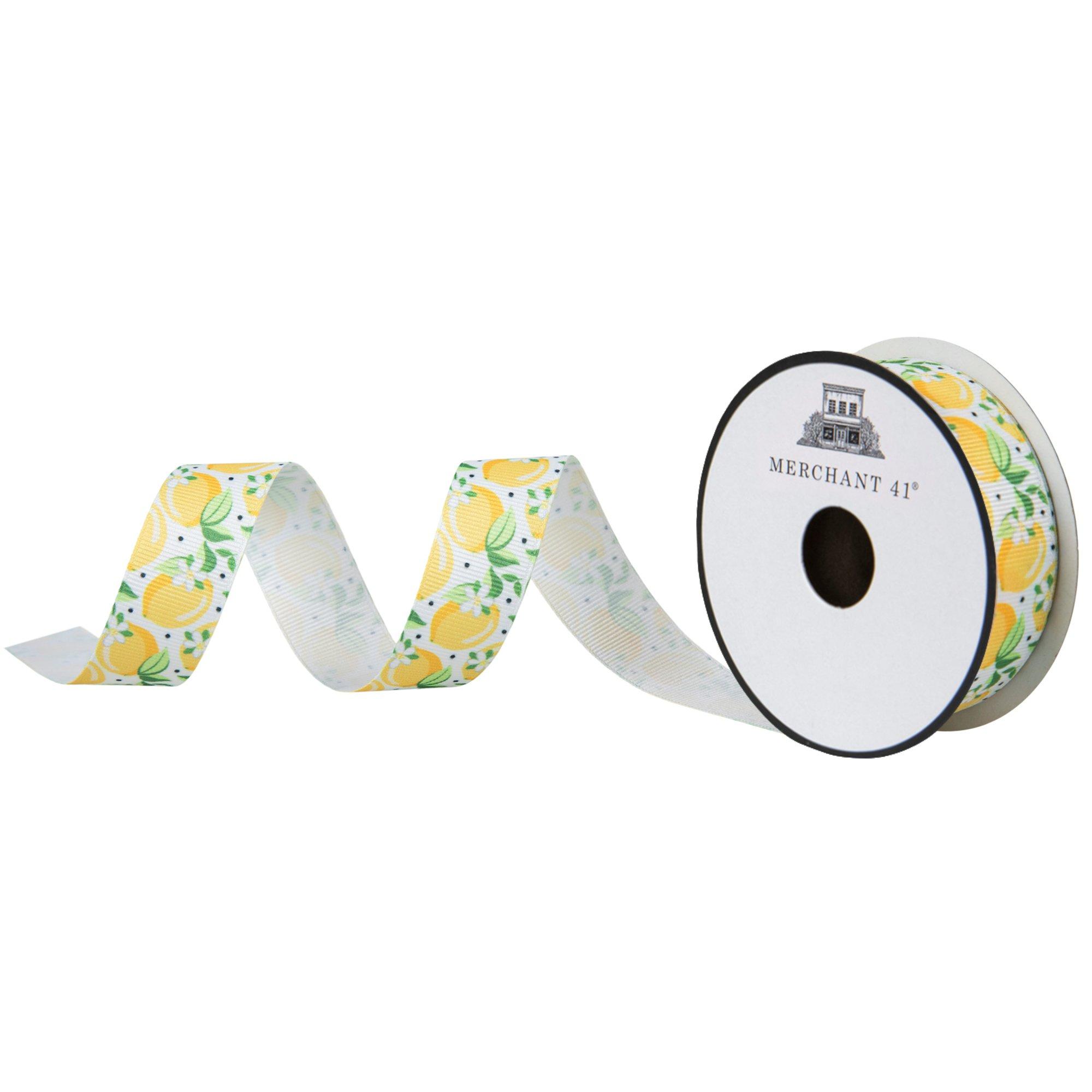 Lemons & Flowers Grosgrain Ribbon | Hobby Lobby | 2568707