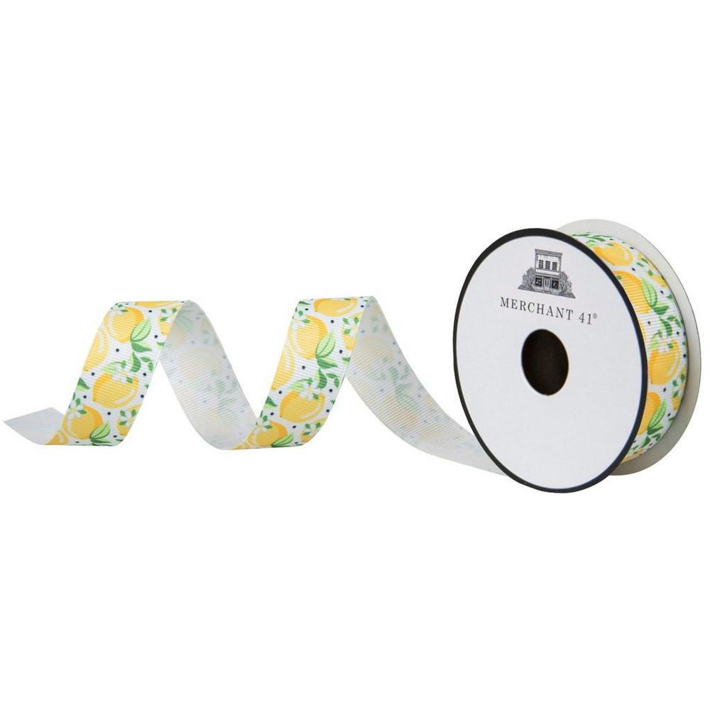 Lemons & Flowers Grosgrain Ribbon | Hobby Lobby | 2568707