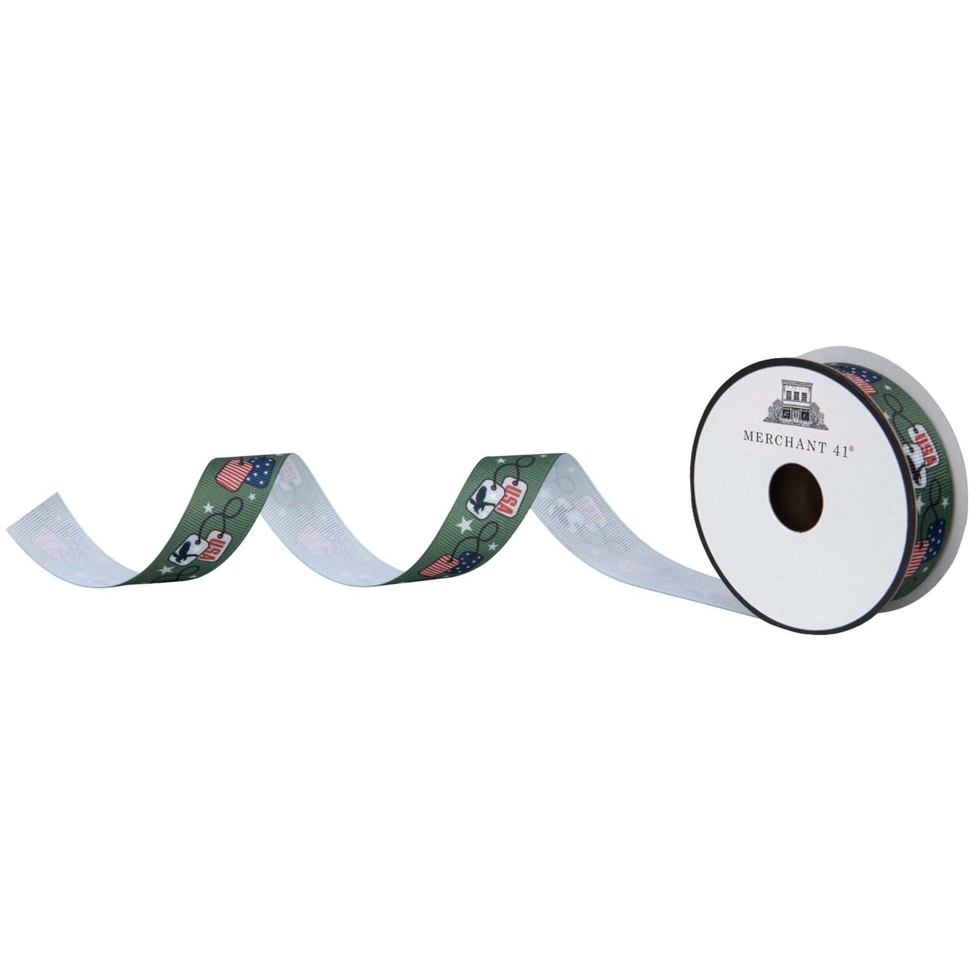 USA Veteran Grosgrain Ribbon - 7/8