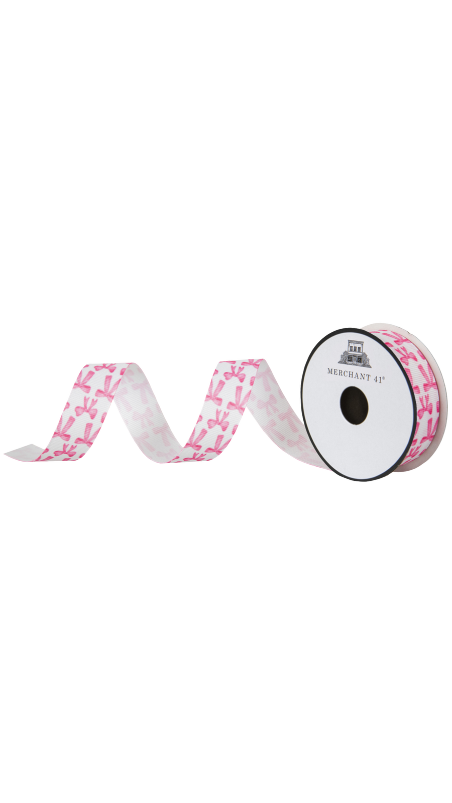 Pink Bows Grosgrain Ribbon - 7/8