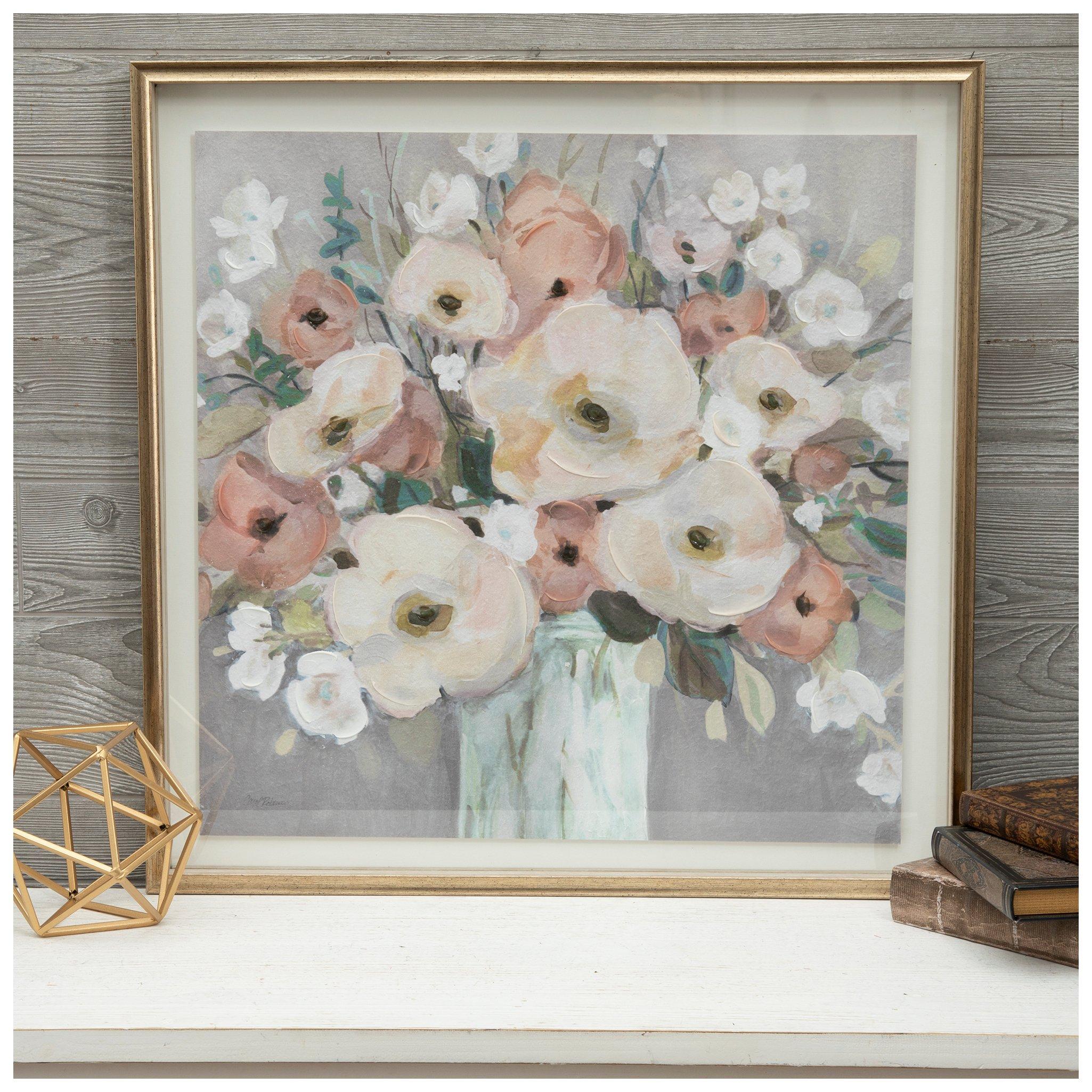 Abstract Daisies Framed Wall Decor | Hobby Lobby | 2447431