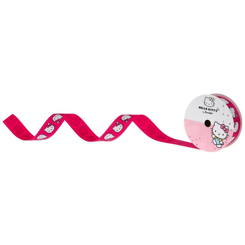 Hello Kitty Grosgrain Ribbon - 7/8