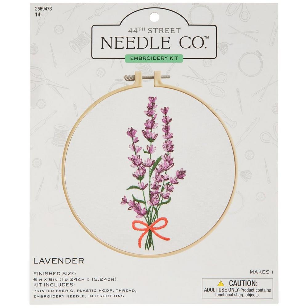 Lavender Stamped Embroidery Kit | Hobby Lobby | 2569473