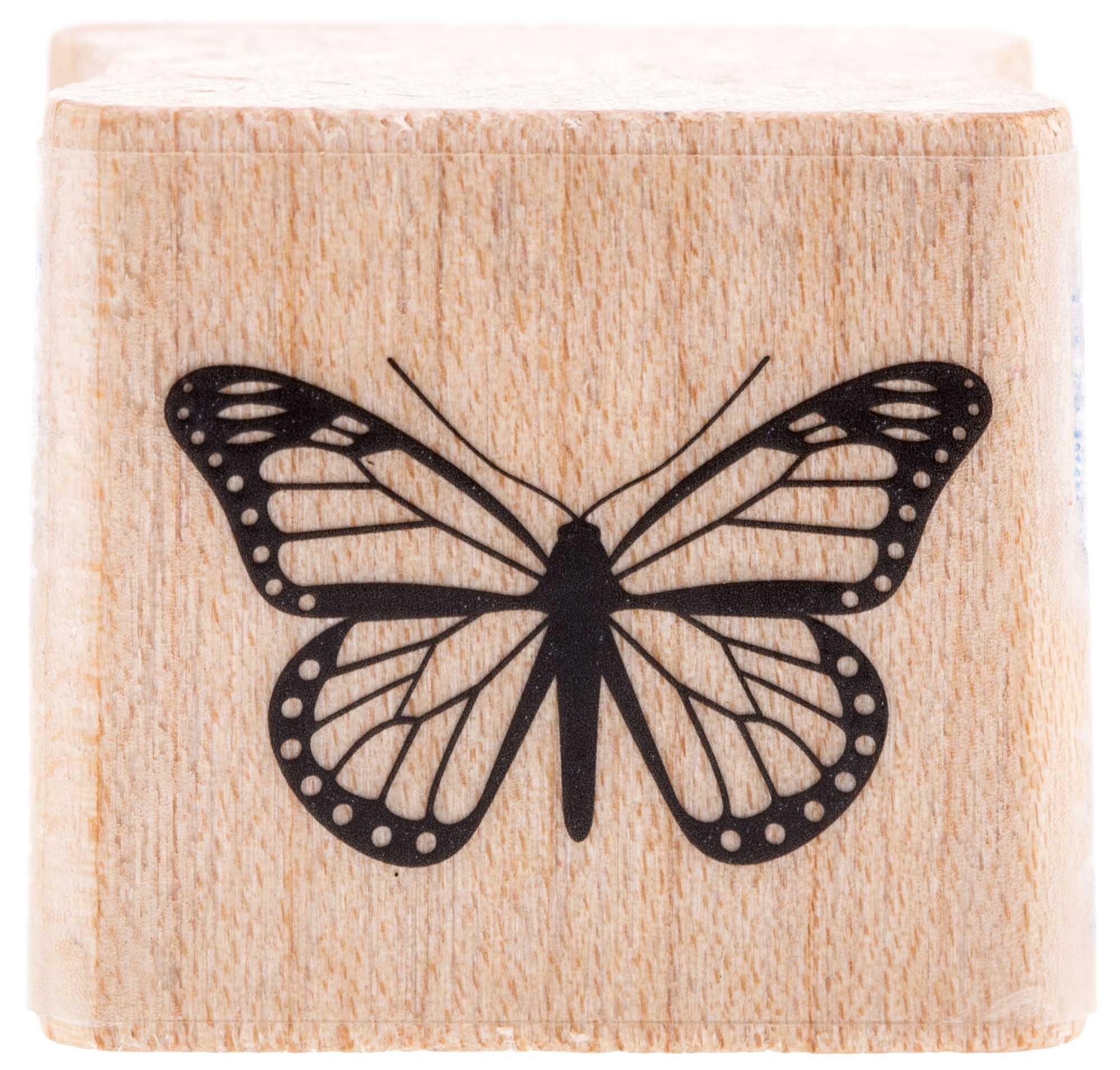 Tiny Rubber Stamps Flower and Butterfly Rubber Stamps 