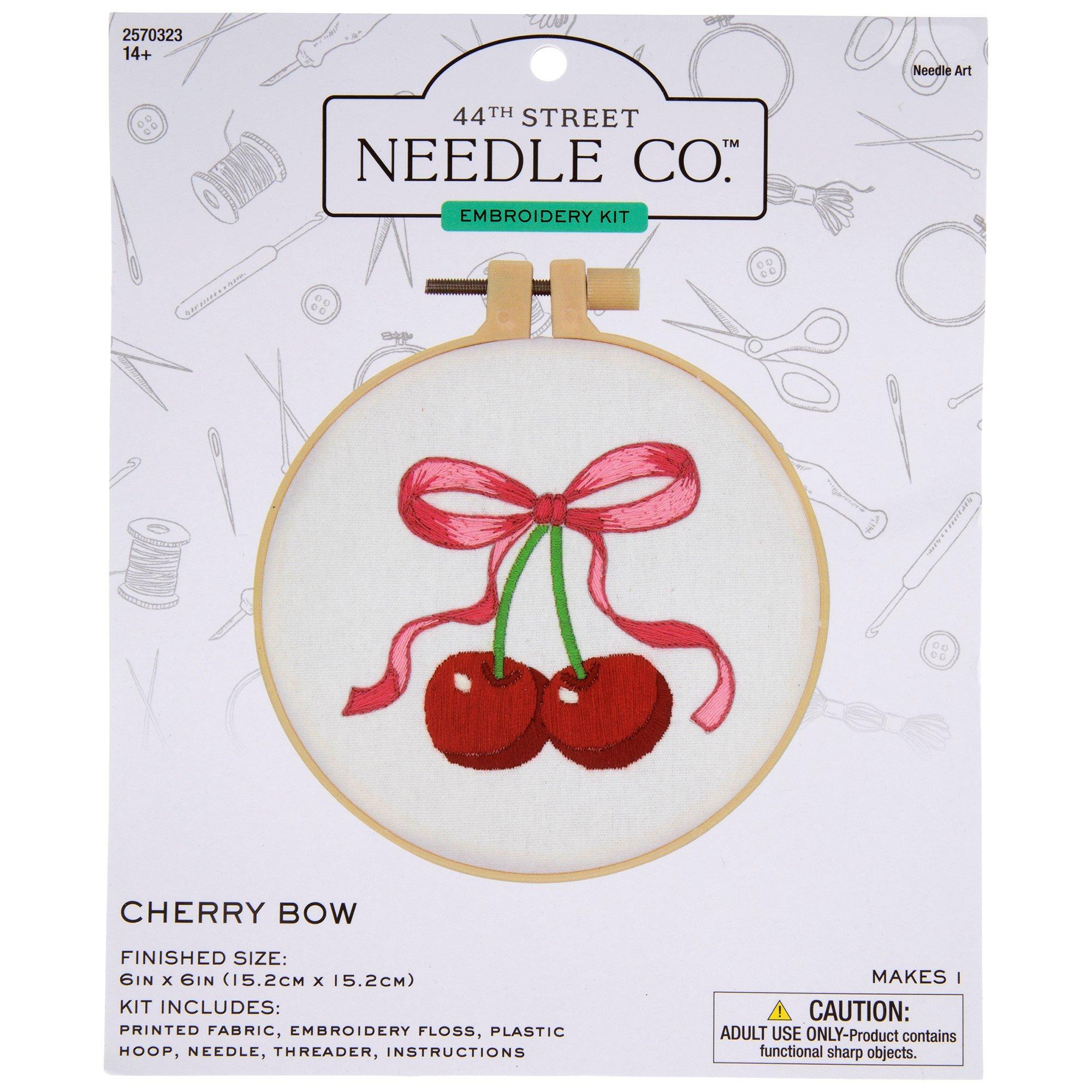 Cherries & Bow Embroidery Kit | Hobby Lobby | 2570323