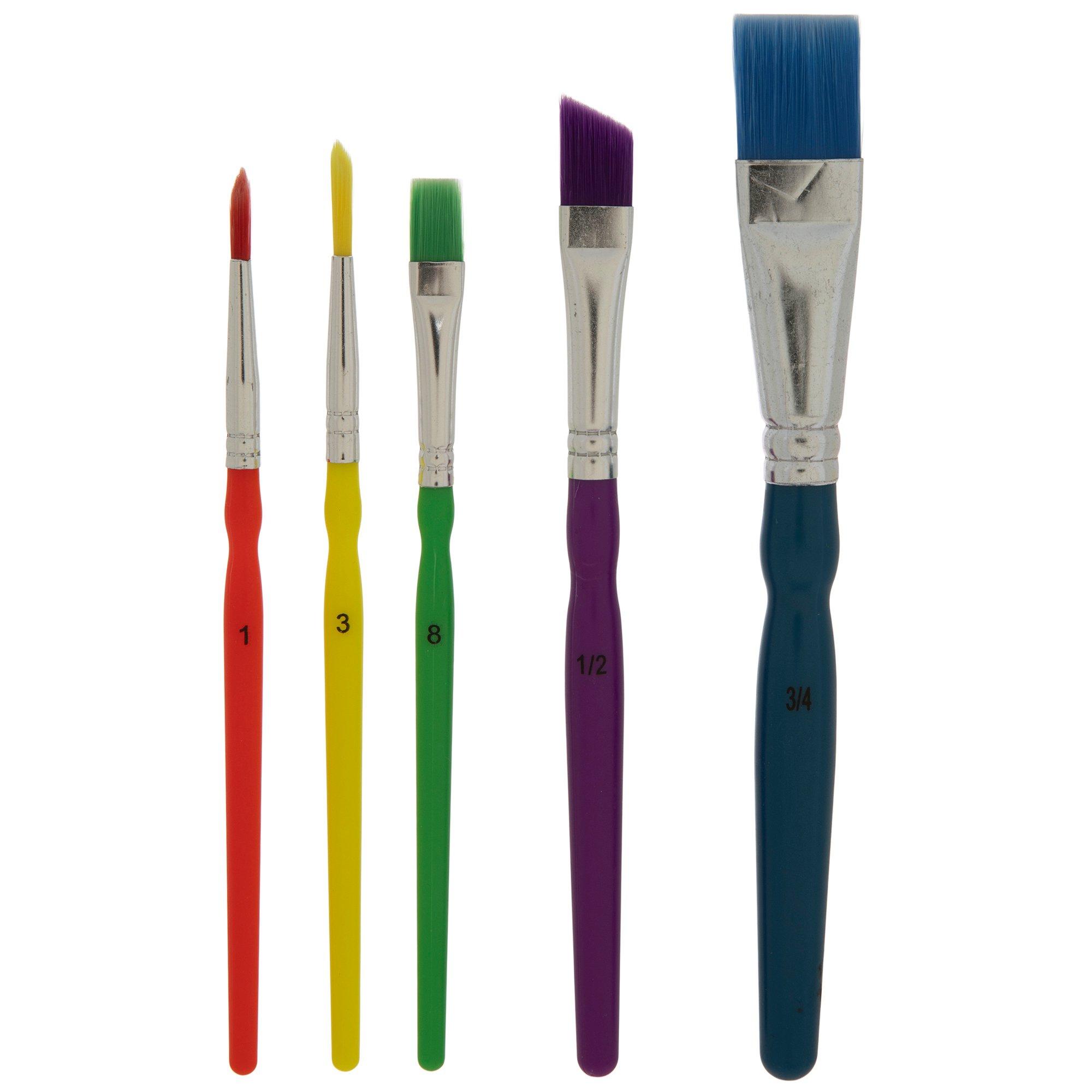 Easy-Grip Paint Brushes - 5 Piece Set | Hobby Lobby | 2572089