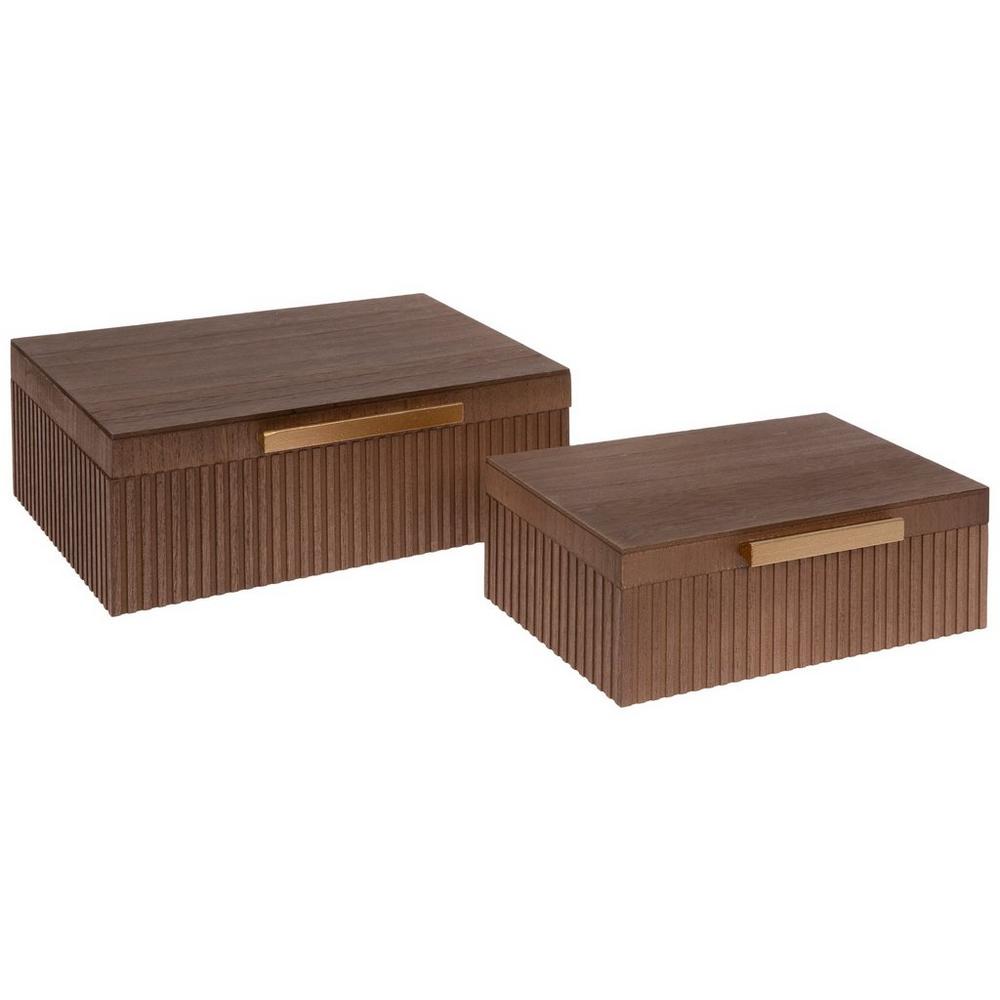 Brown Wood Box Set