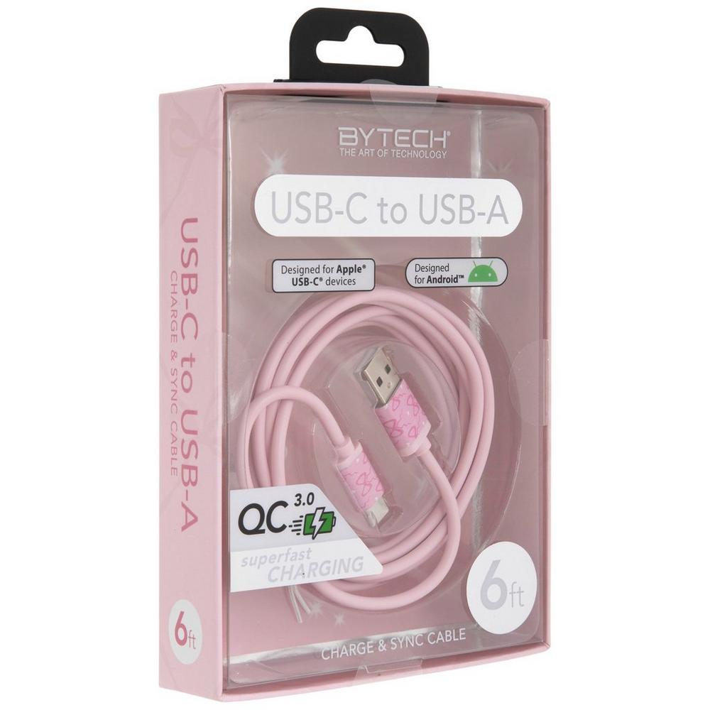 Pink Bows Charging Cable