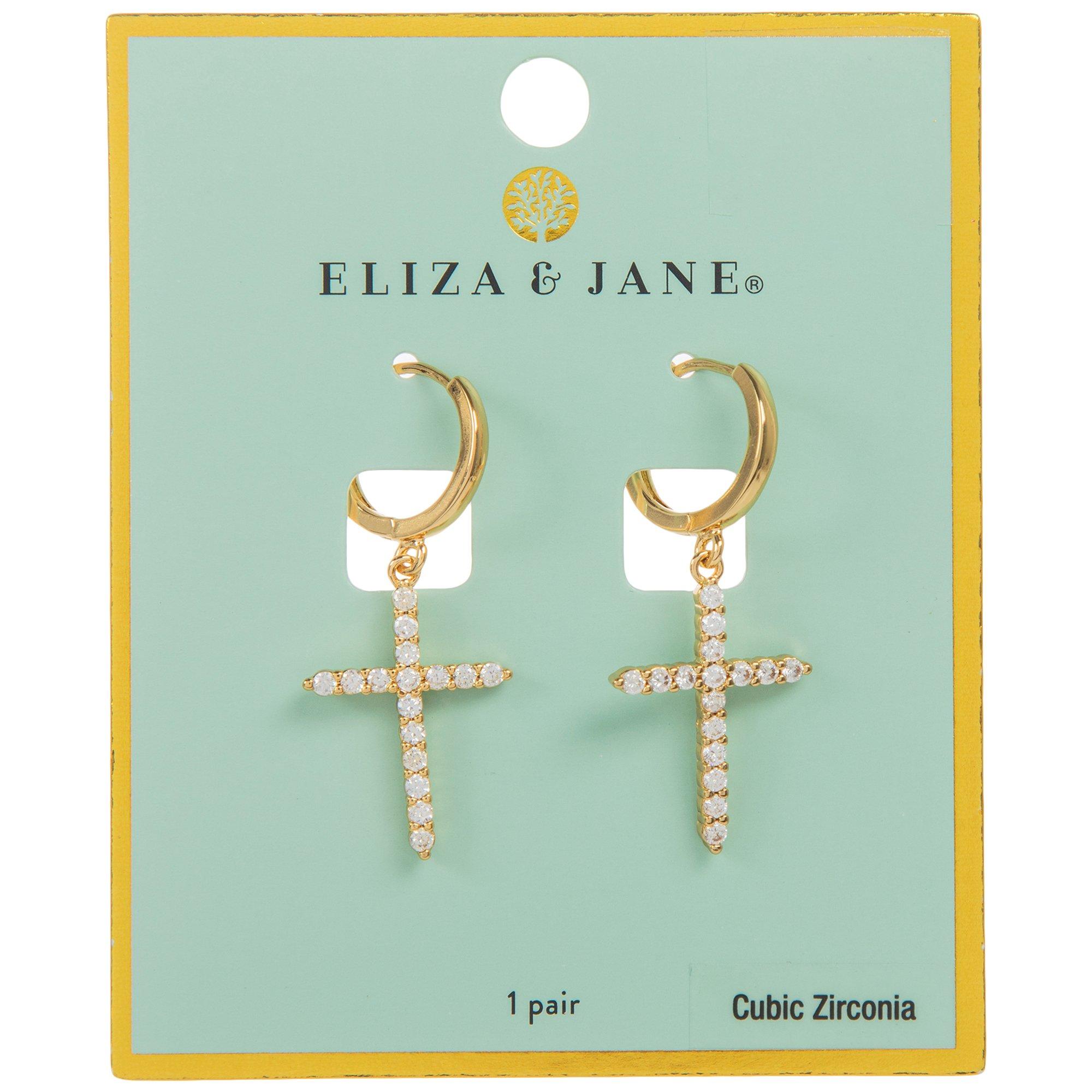 Cubic Zirconia Cross Earrings | Hobby Lobby | 2576320