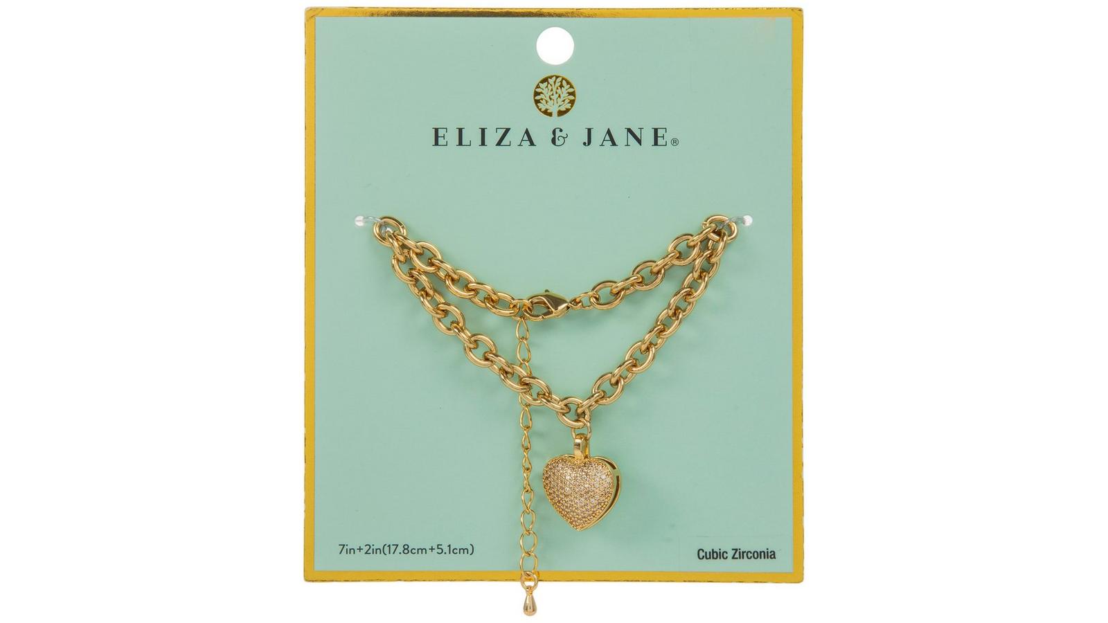 Pave Heart Chain Link Bracelet | Hobby Lobby | 2576346