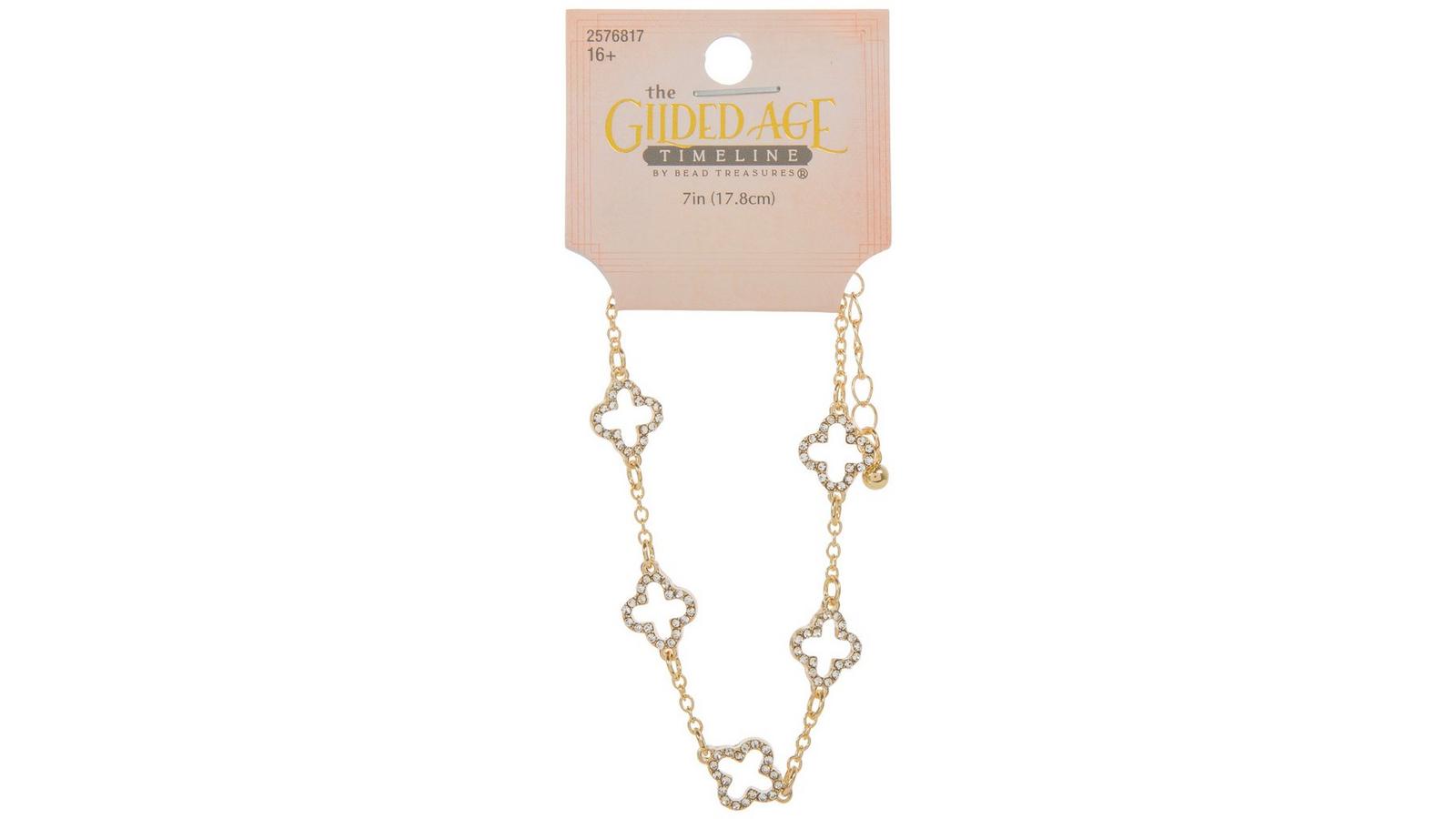 Clover Rhinestone Bracelet | Hobby Lobby | 2576817