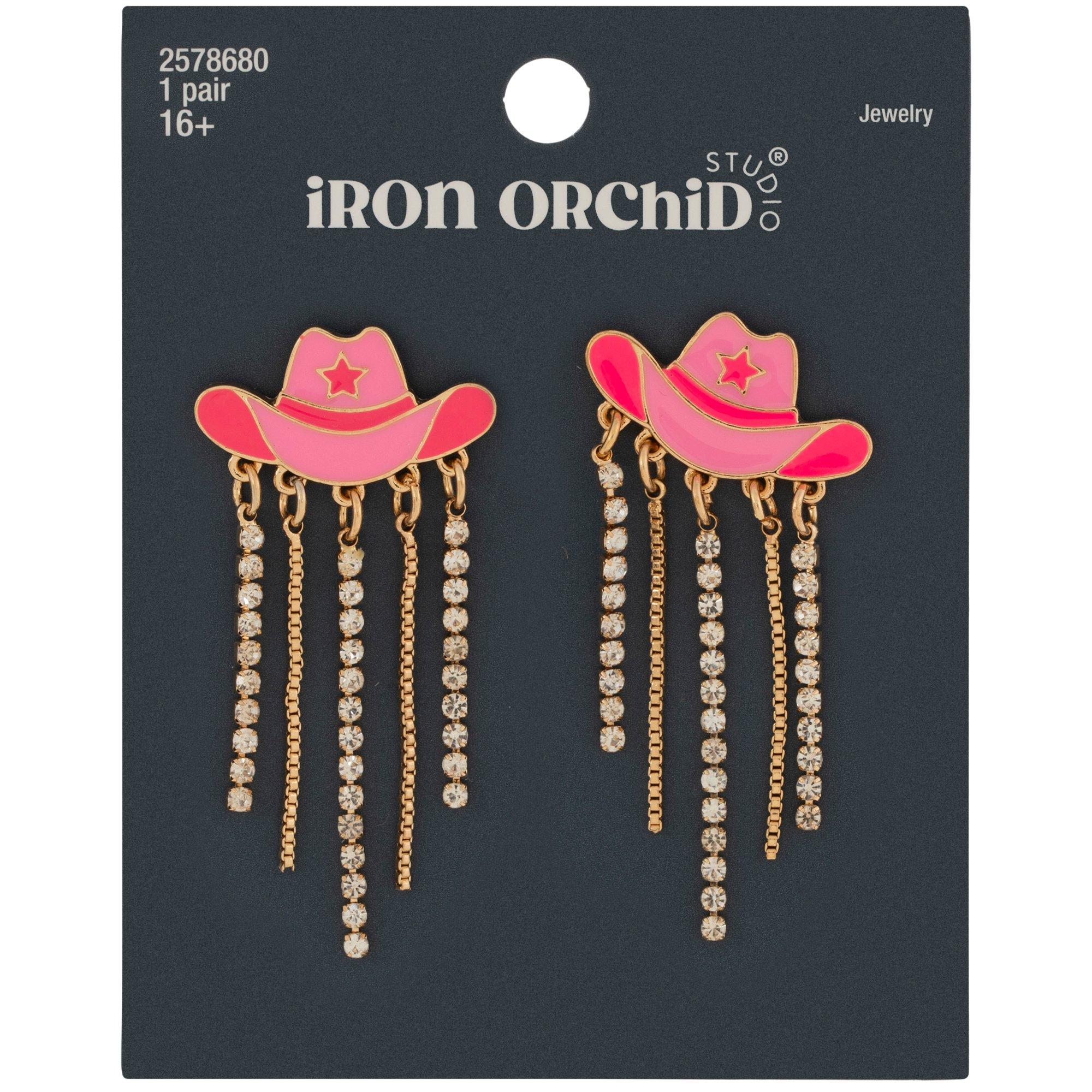 Cowgirl Hat & Rhinestones Earrings | Hobby Lobby | 2578680 display picture 1