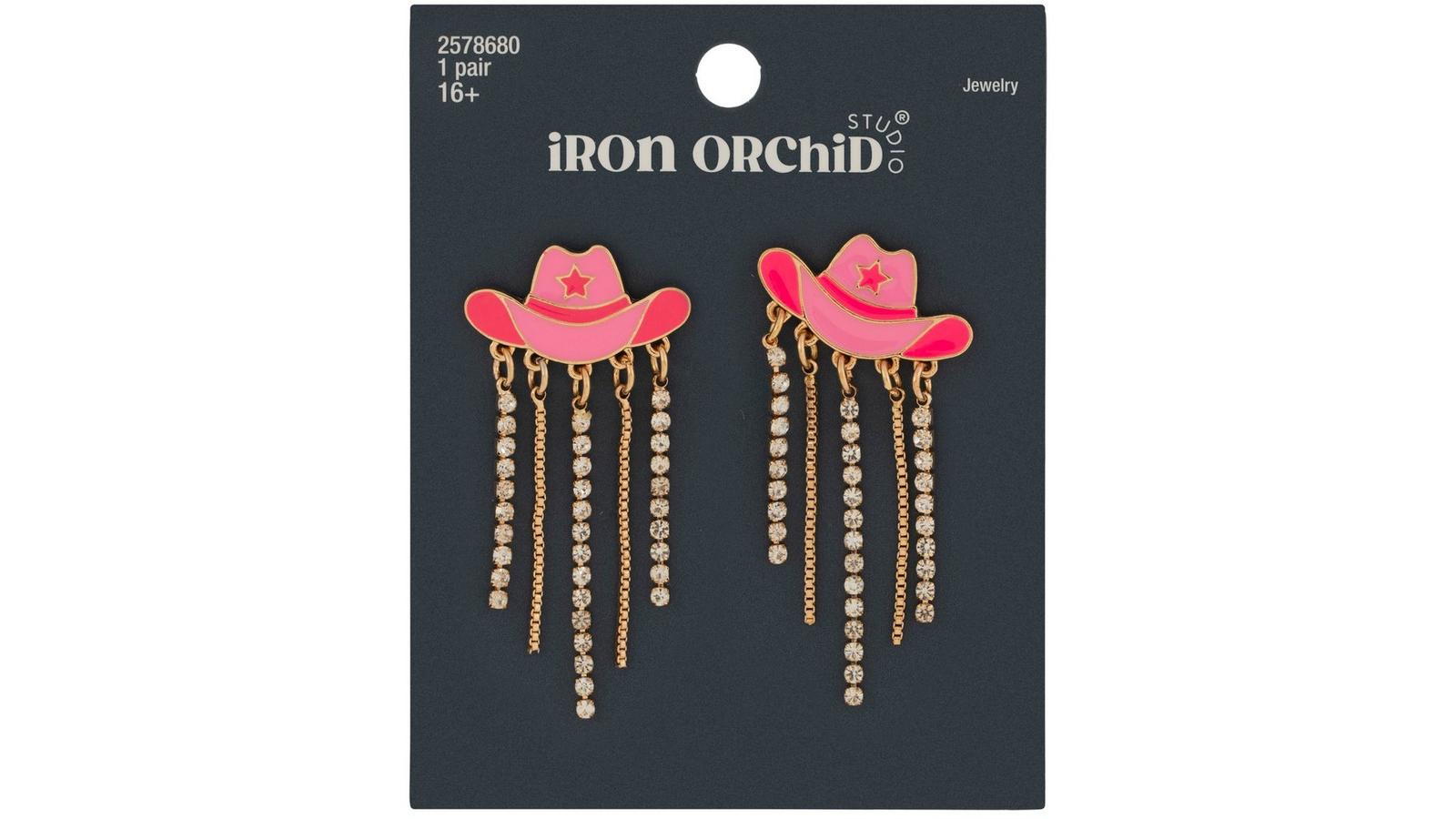 Cowgirl Hat & Rhinestones Earrings | Hobby Lobby | 2578680