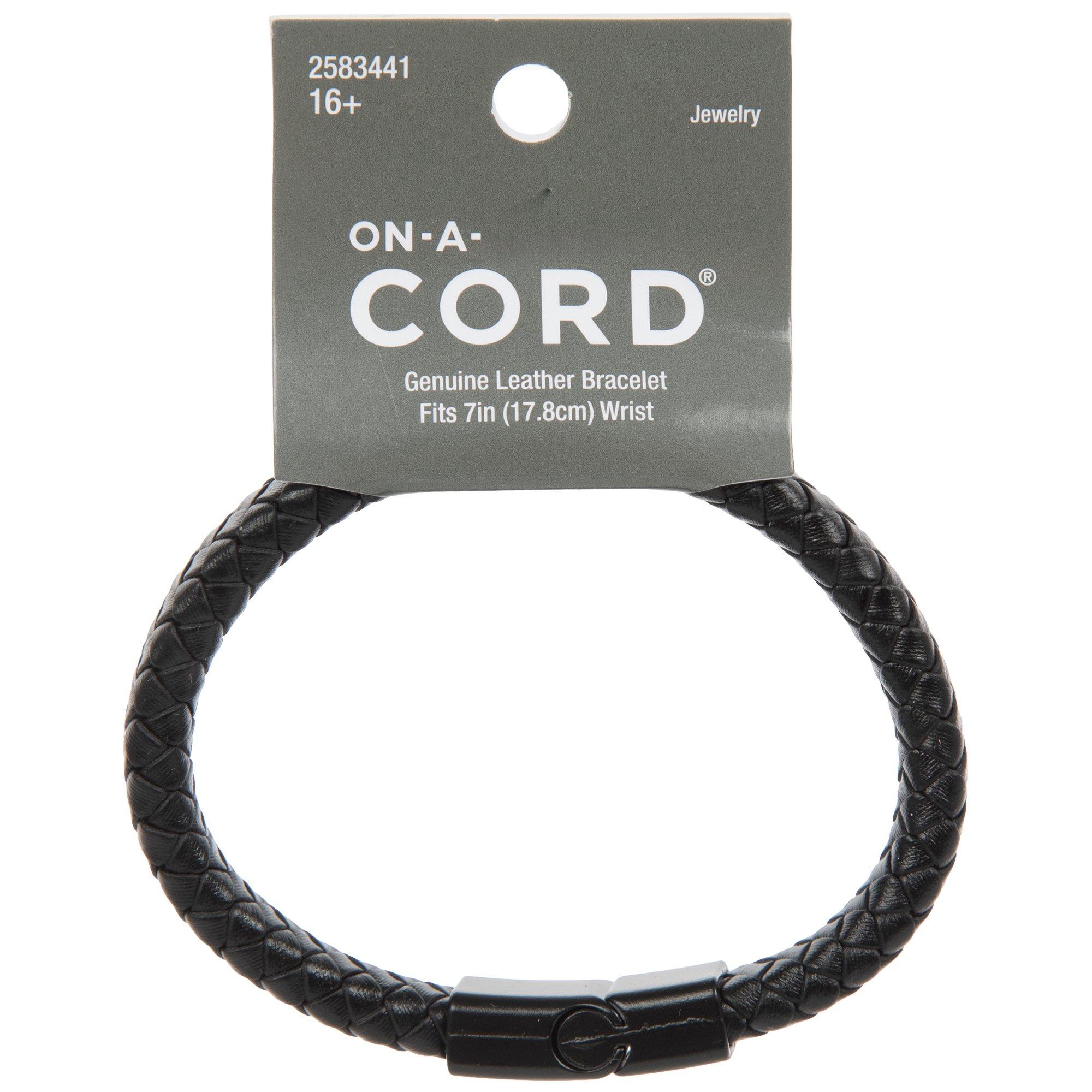 アクセサリー 20471120 Leather Bracelet black Leather Bracelet Plain Black Bracelet Trafalgar Simple Double Band
