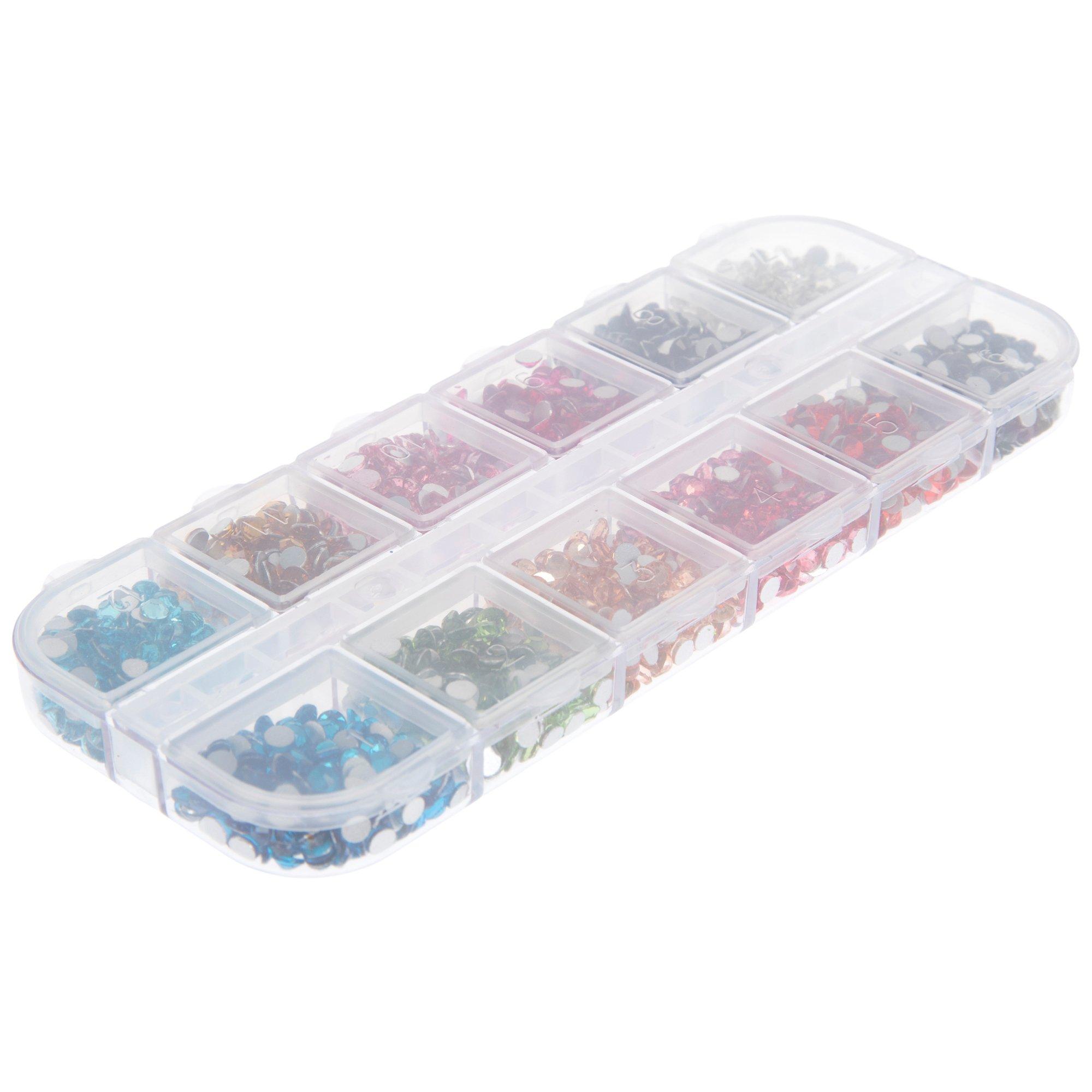 Birth Stone Pointy Back Rhinestones - 2mm