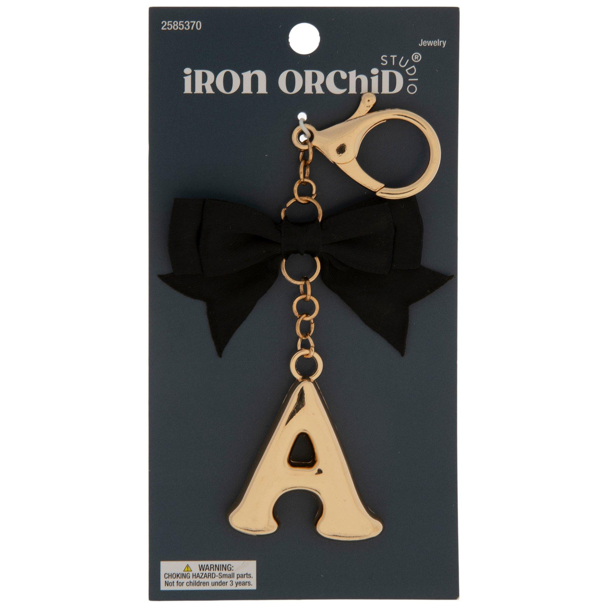 Letter With Bow Keychain a letter view 1
