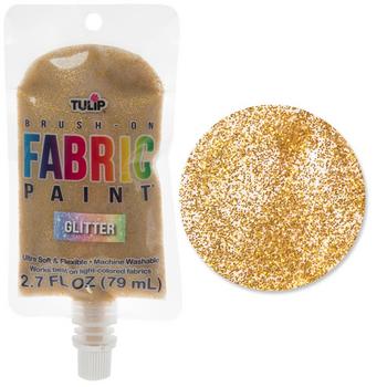 Gold - Tulip Glitter Brush-On Fabric Paint