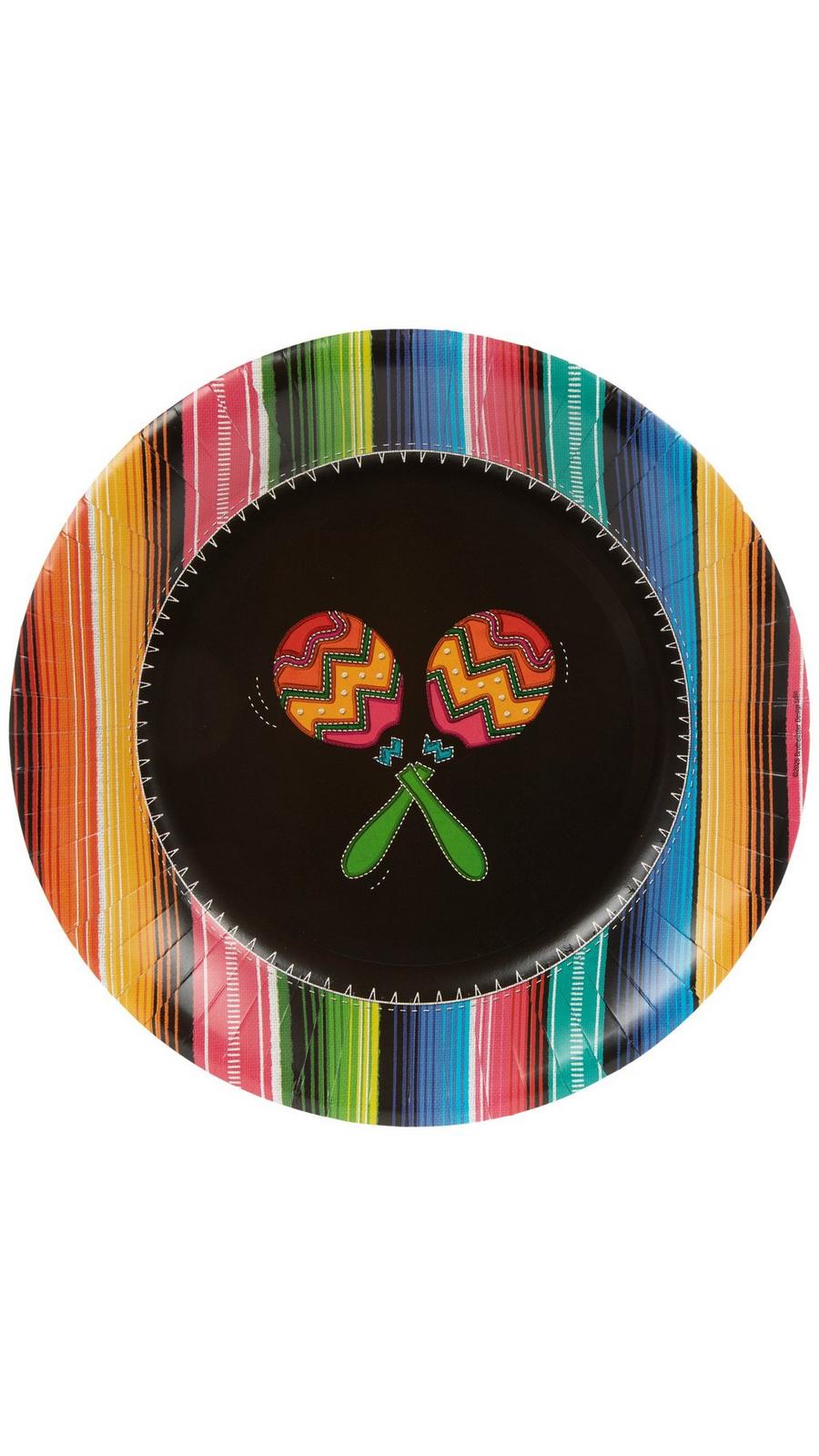 スーパーホッピーマン　BLACK DESIGN 合舎DIY プレート2枚付 Fiesta Paper Plates - Large | Hobby Lobby | 2593465